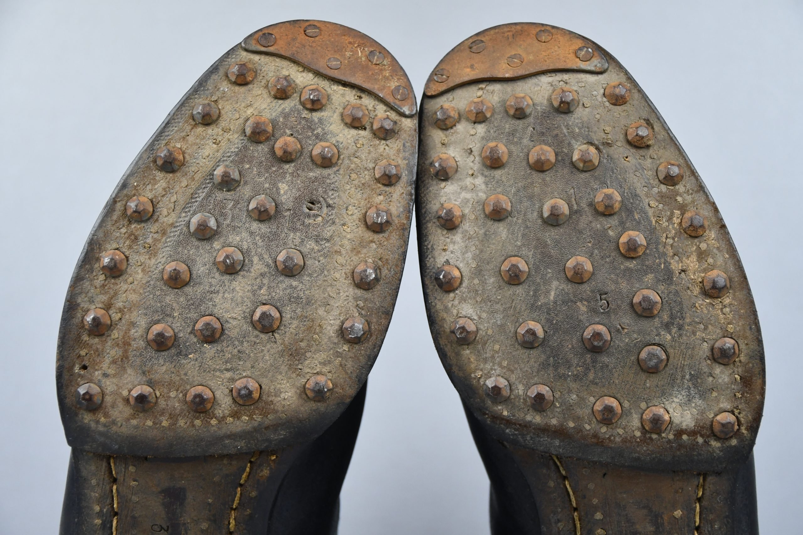Wehrmacht – SS enlisted men low leather boots with hob nails 1942 — image 10