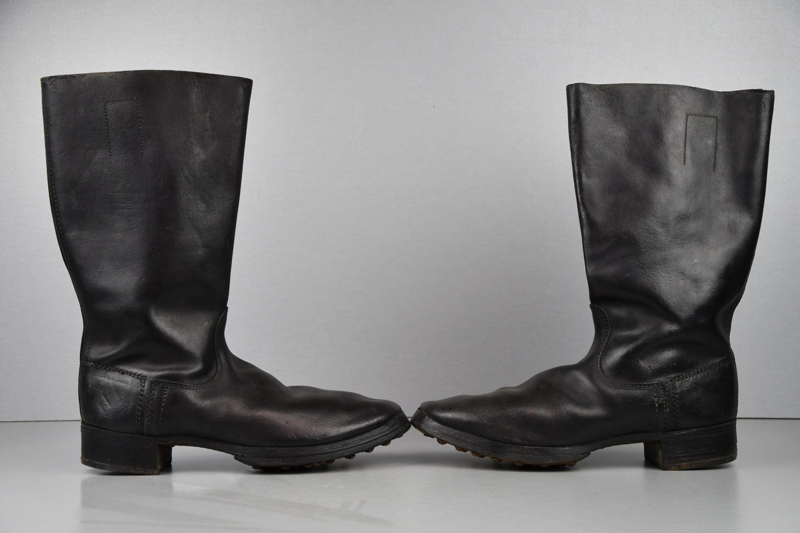 Wehrmacht – SS enlisted men low leather boots with hob nails 1942 — image 4