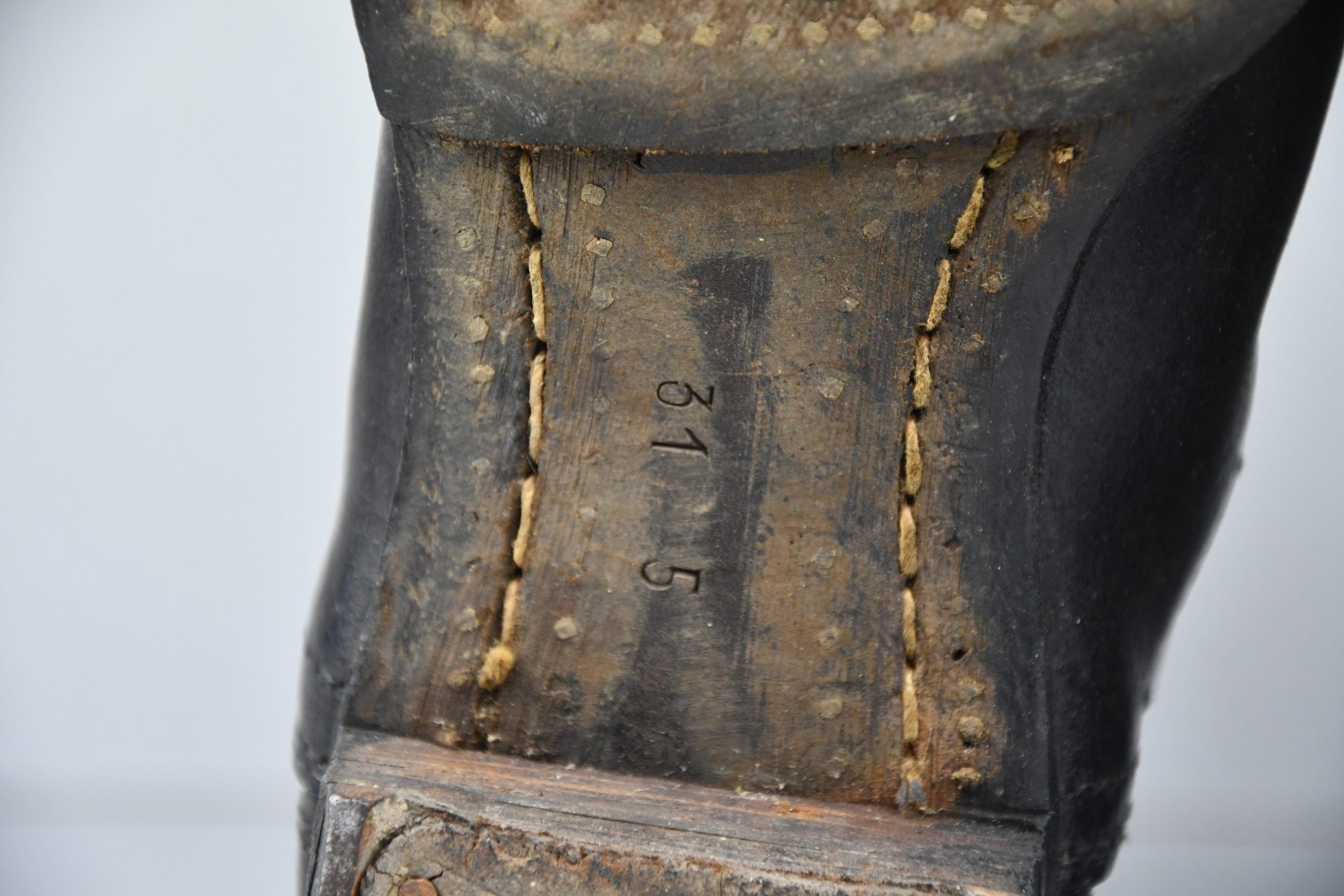 Wehrmacht – SS enlisted men low leather boots with hob nails 1942 — image 6