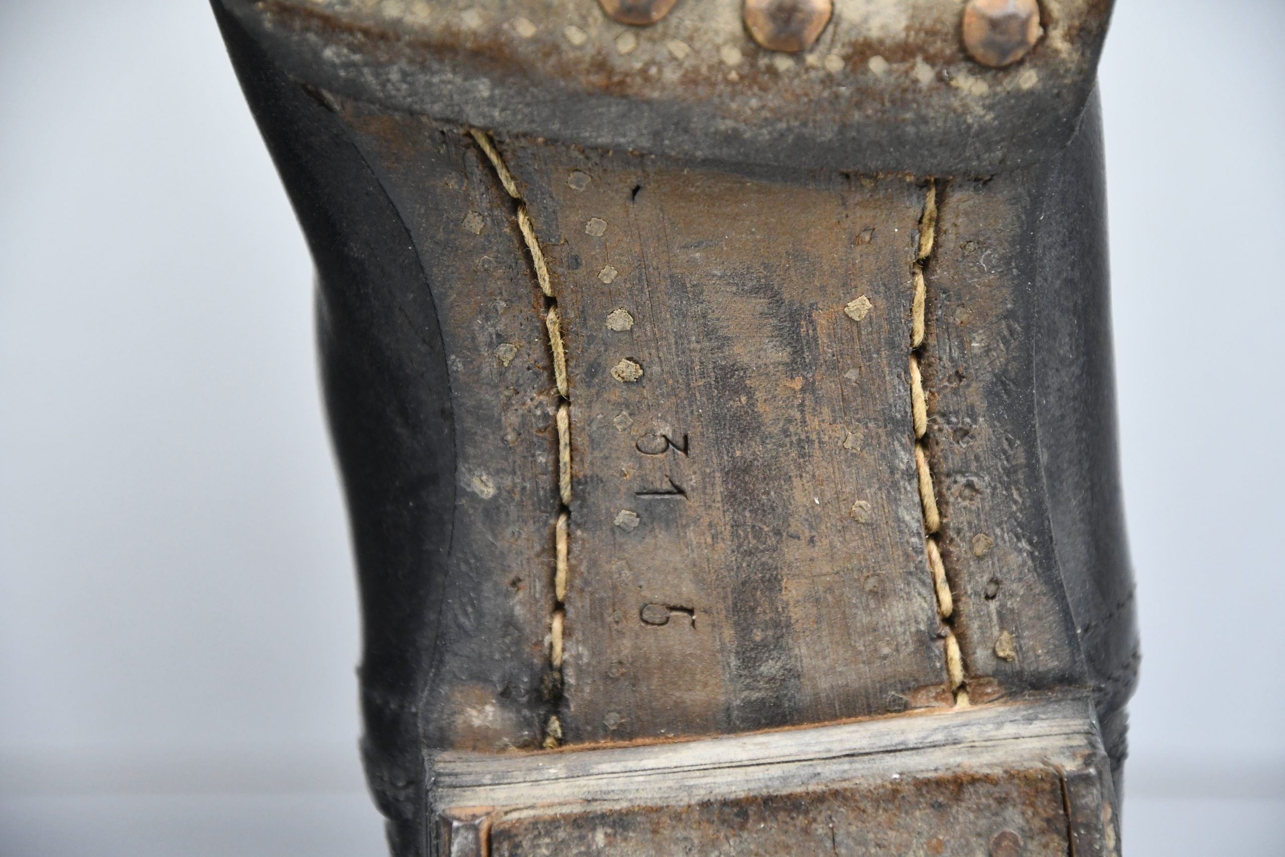 Wehrmacht – SS enlisted men low leather boots with hob nails 1942 — image 7