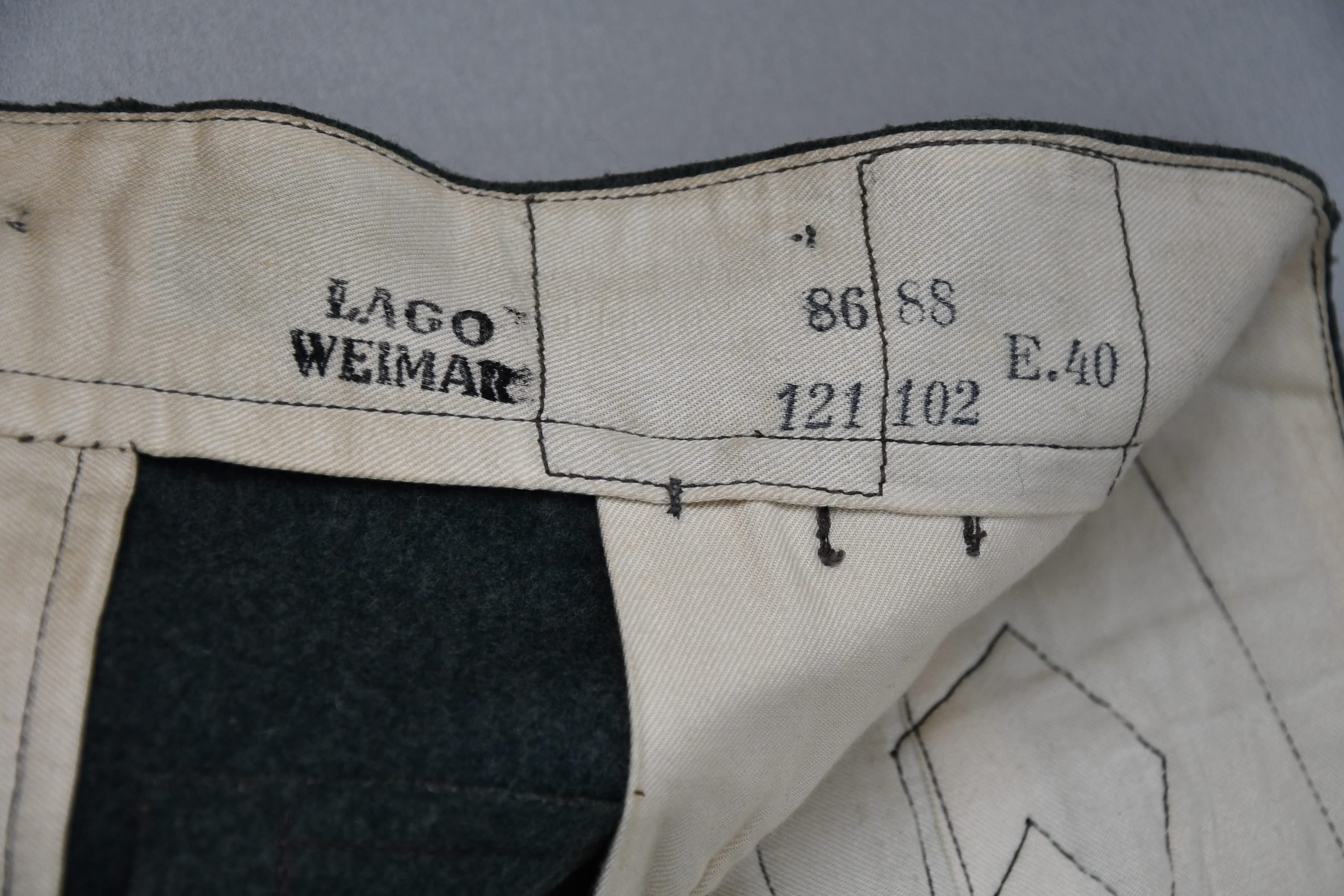 M40 Army (Heer) – Waffen-SS trousers by Lago Wien 1940 — image 7