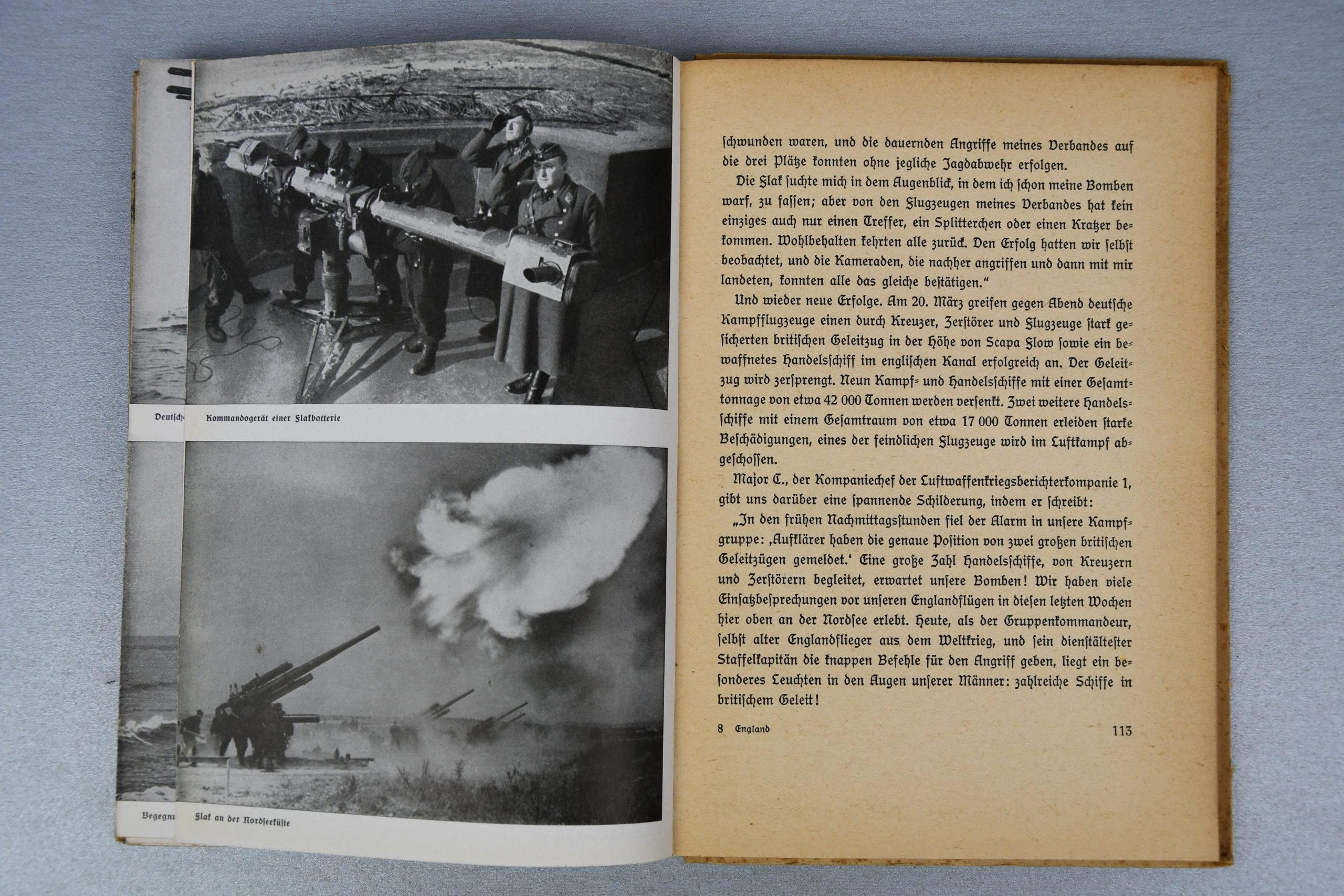 Hardcover book Wir fliegen gegen England by Hermann Kohl — image 6