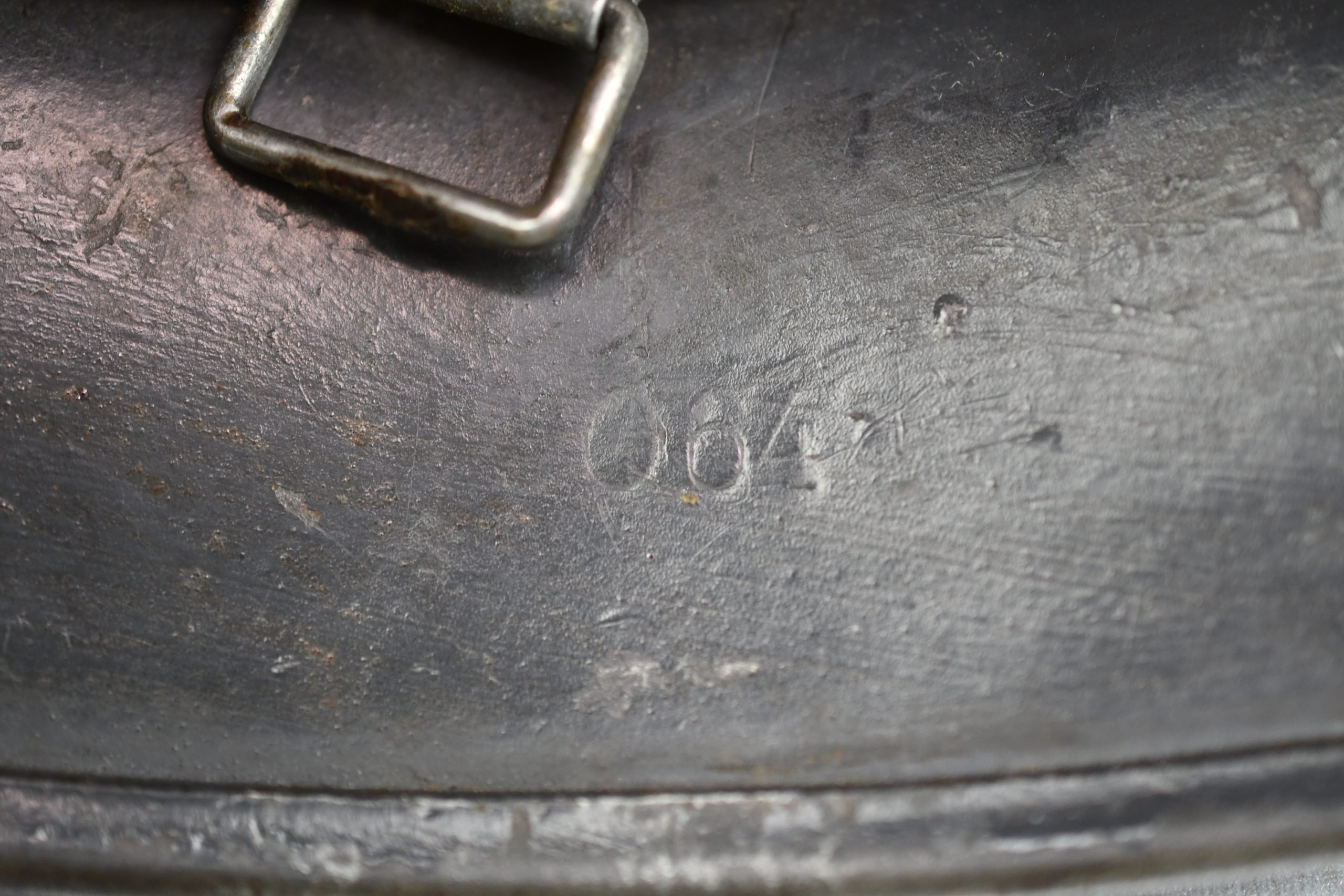 M40 Luftwaffe single decal ex-white wash steel helmet Q64 — image 9