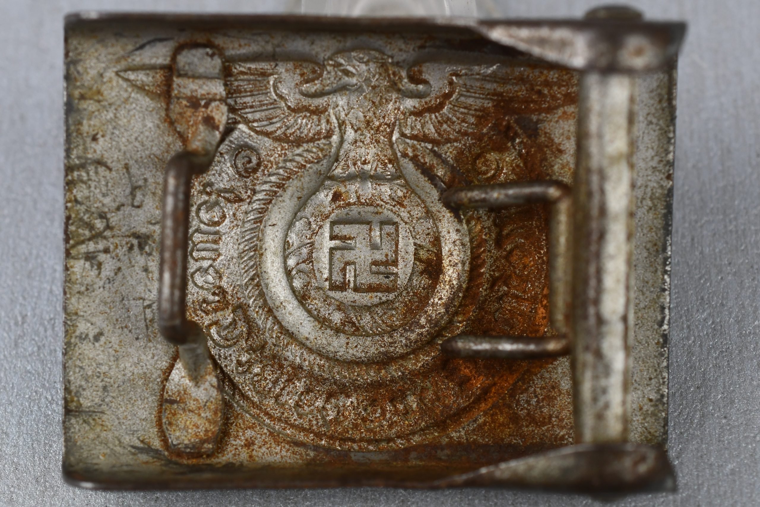 Waffen-SS steel belt buckle by Overhoff & Cie. — image 2