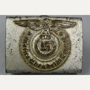 Waffen-SS steel belt buckle by Overhoff & Cie.