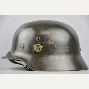 M35 Polizei double decal steel helmet NS66 1938