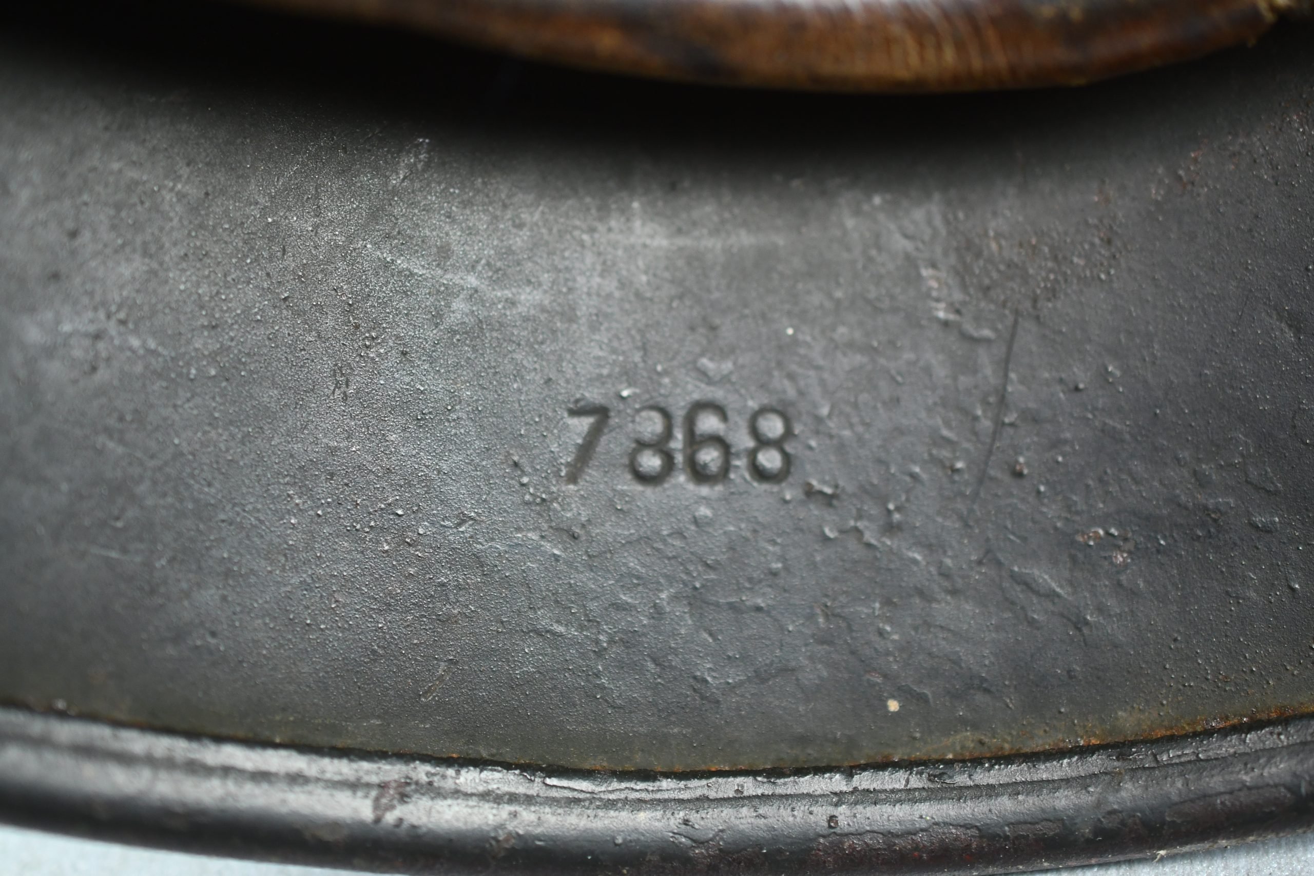 M40 Polizei double decal steel helmet SE64 — image 10