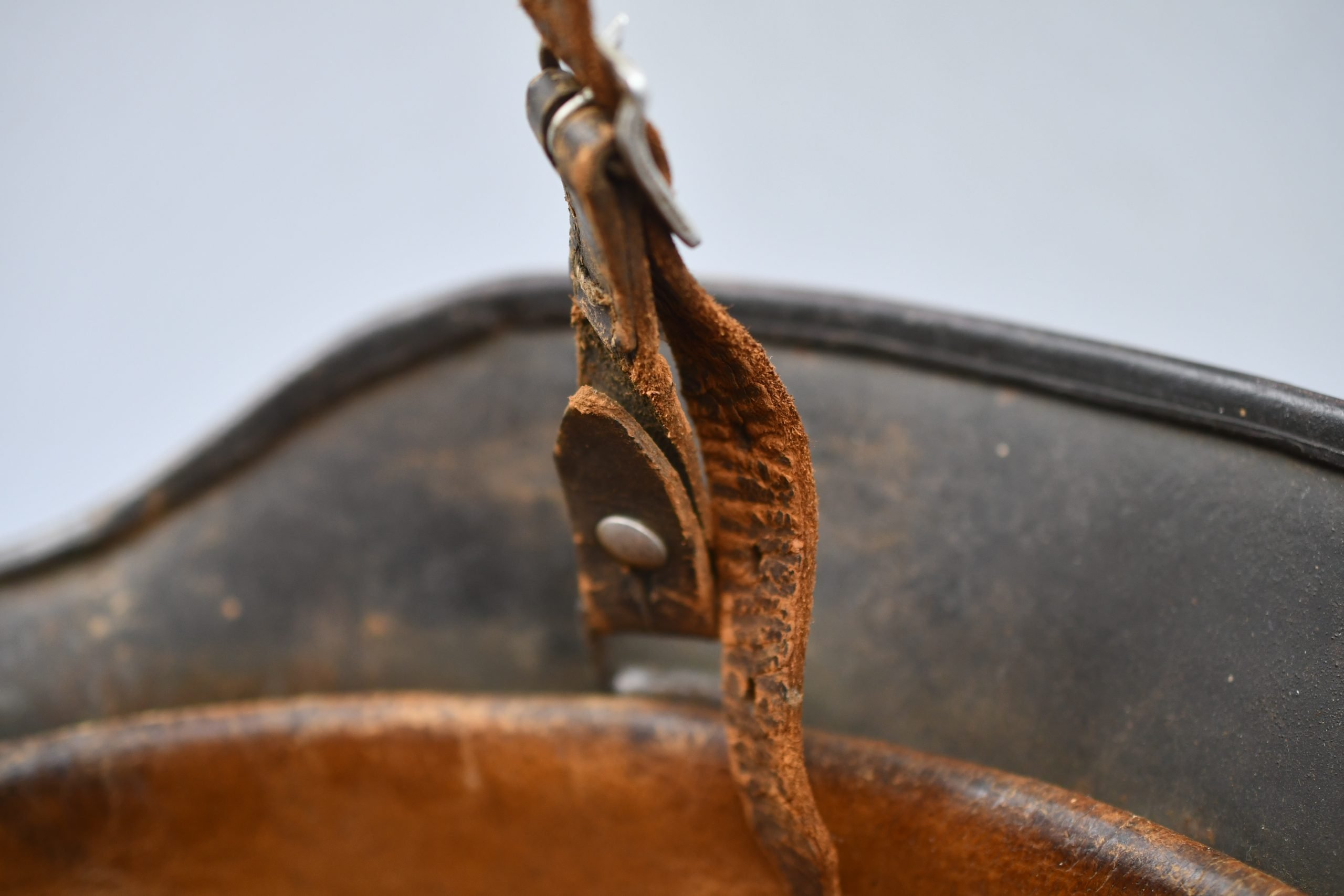 M40 Polizei double decal steel helmet SE64 — image 15