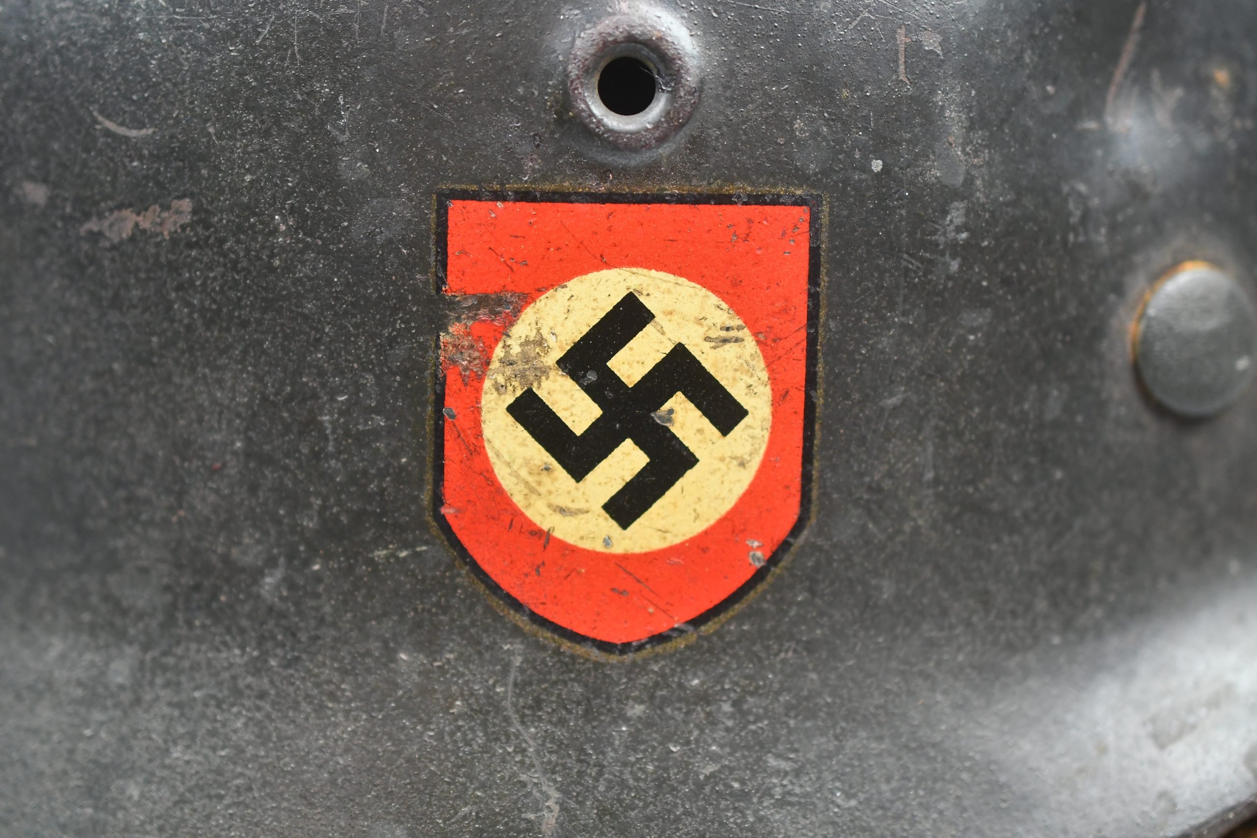 M40 Polizei double decal steel helmet SE64 — image 9