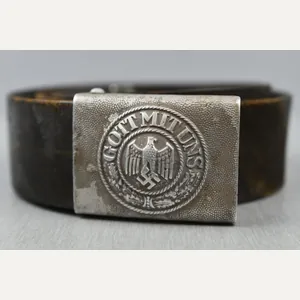 Army (Heer) belt with aluminum belt buckle ca. 1938
