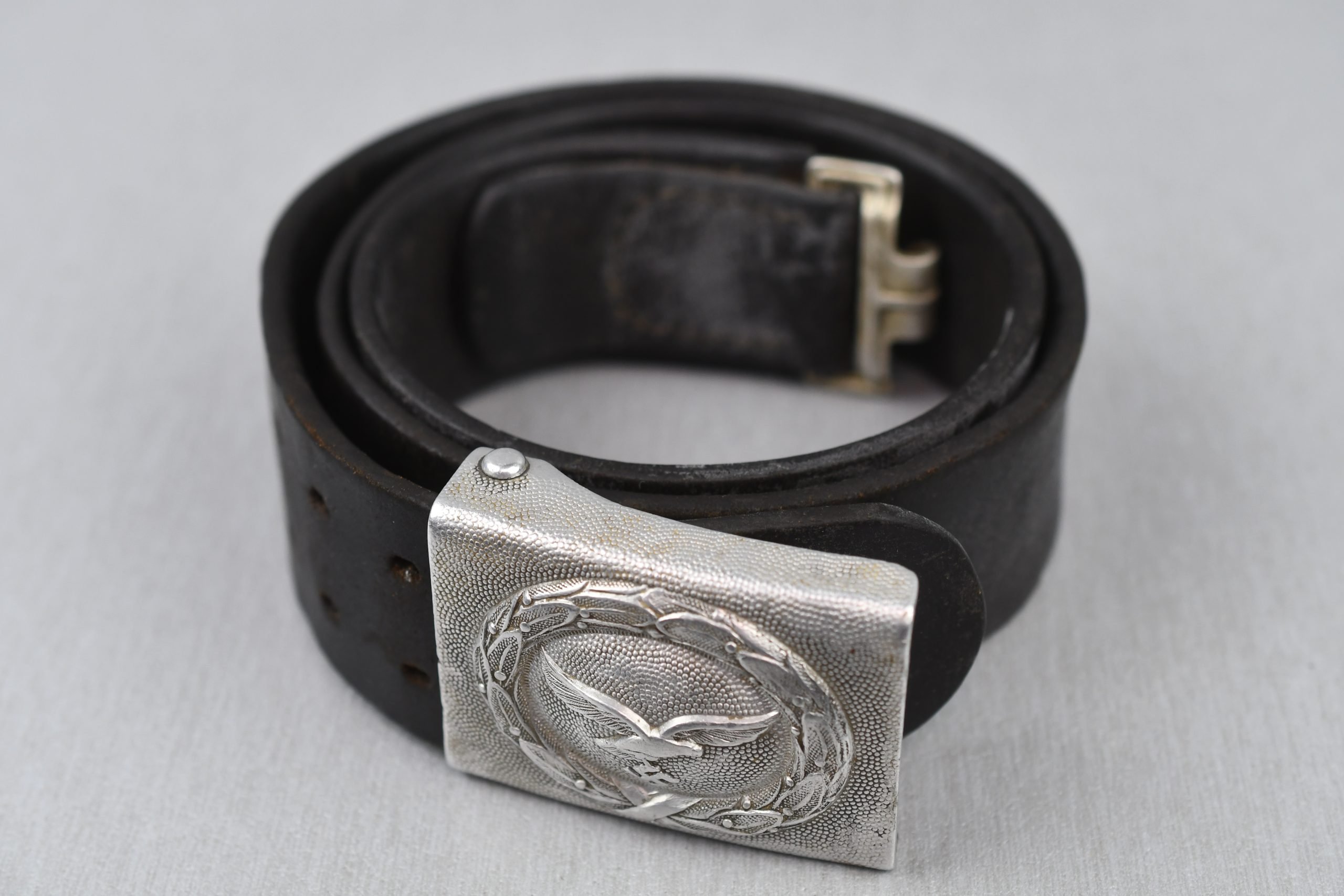Luftwaffe belt with aluminum belt buckle by Dr. Franke & Co — image 2