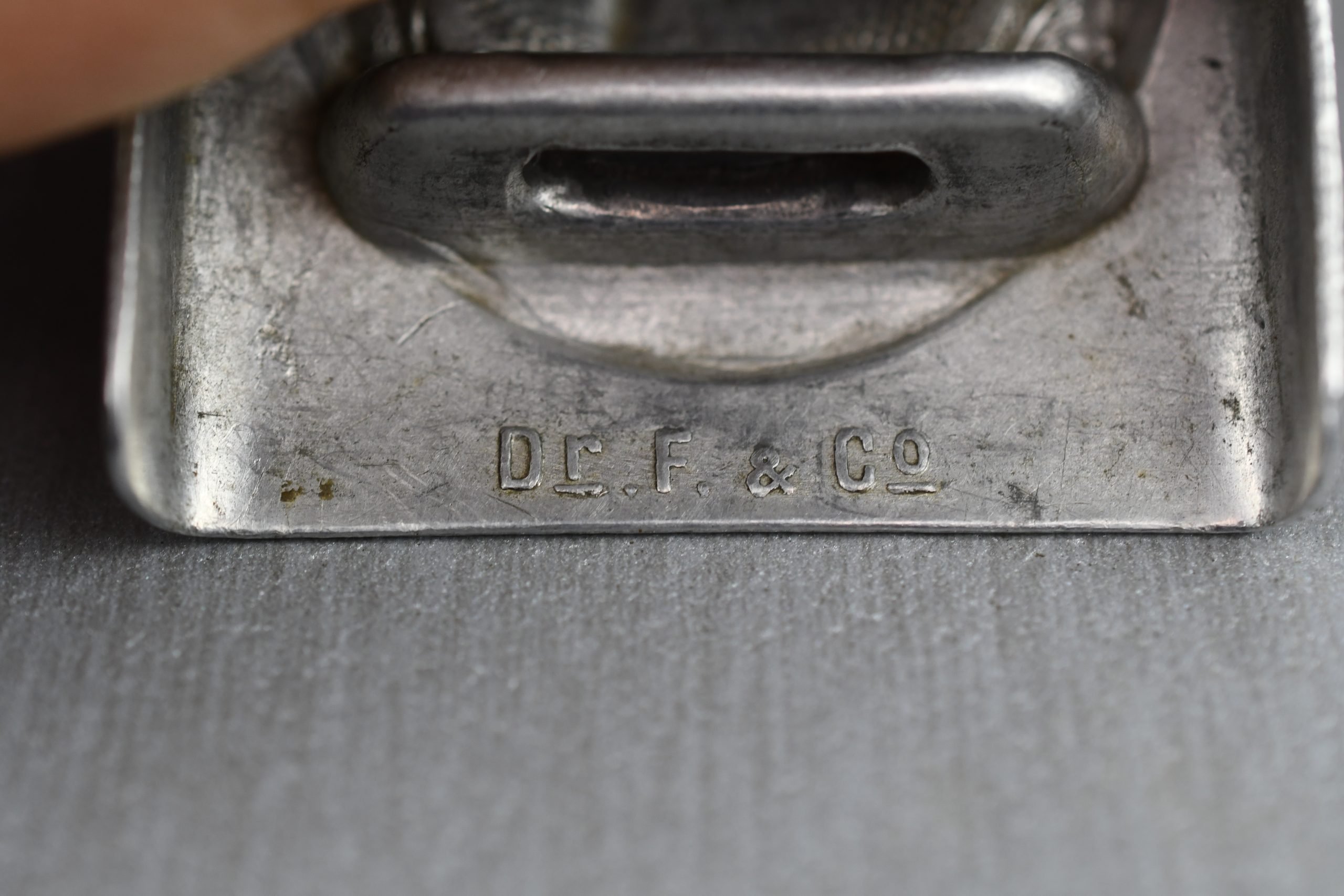 Luftwaffe belt with aluminum belt buckle by Dr. Franke & Co — image 4