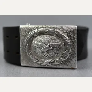 Luftwaffe belt with aluminum belt buckle by Dr. Franke & …