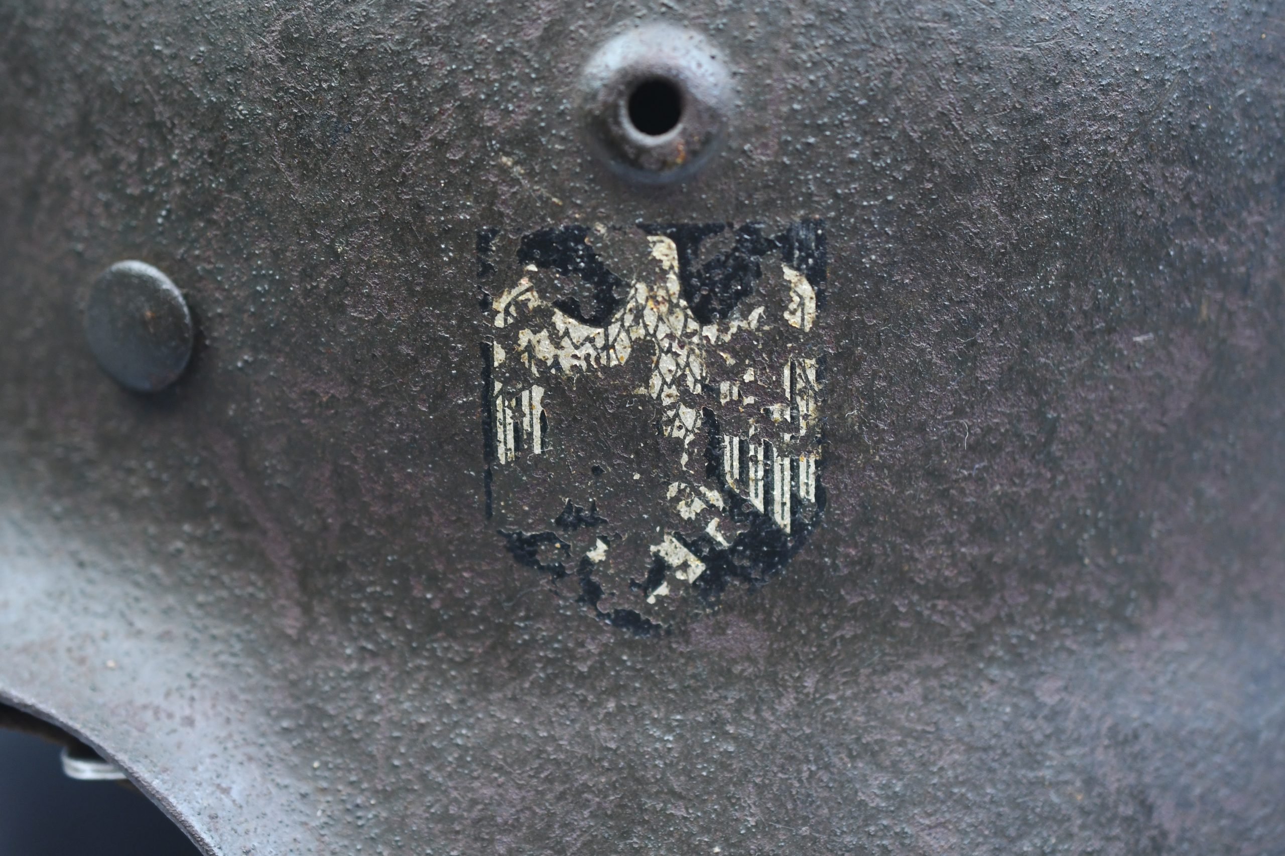 M42 army (Heer) single decal steel helmet hkp62 — image 8