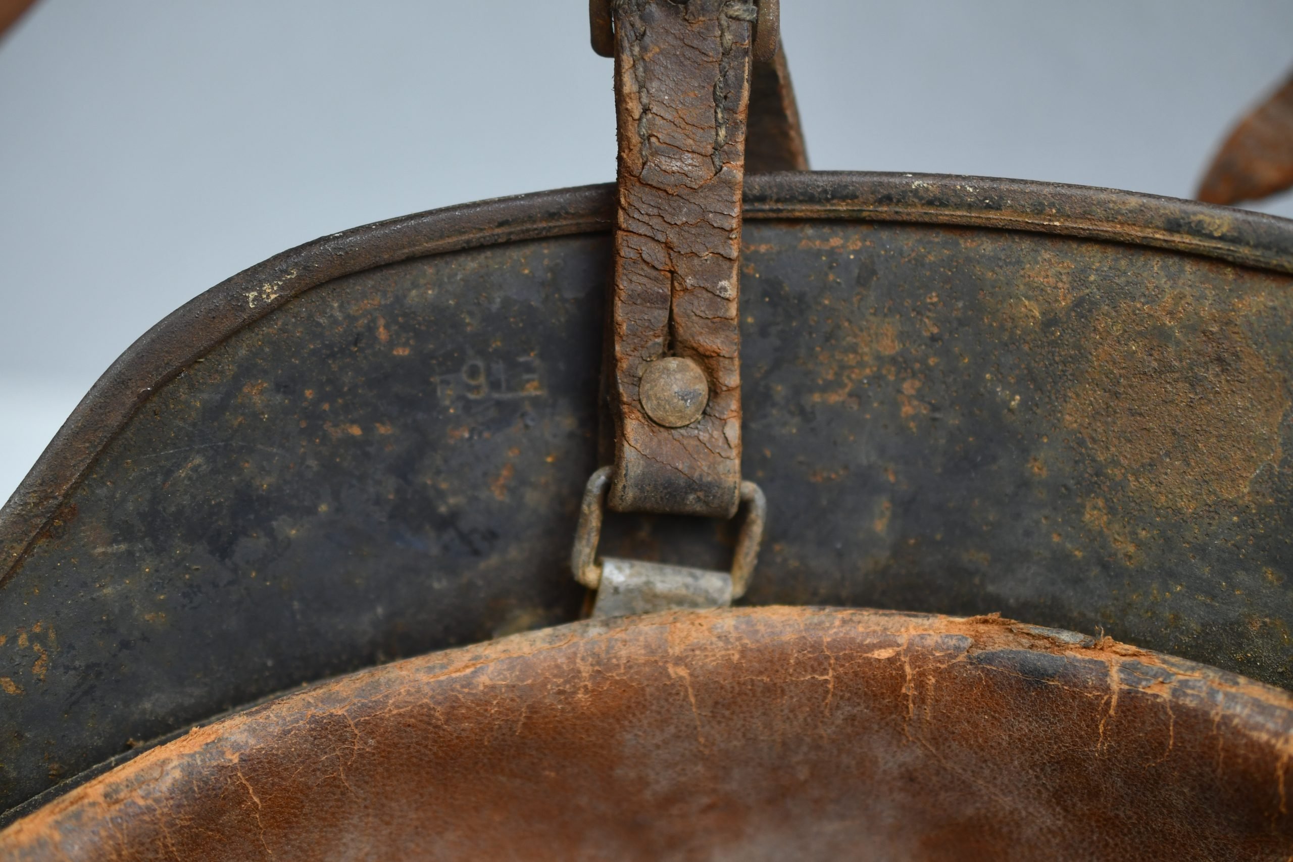 RARE M40 NSKK Motorgruppe-Luftwaffe single decal steel helmet ET64 — image 12