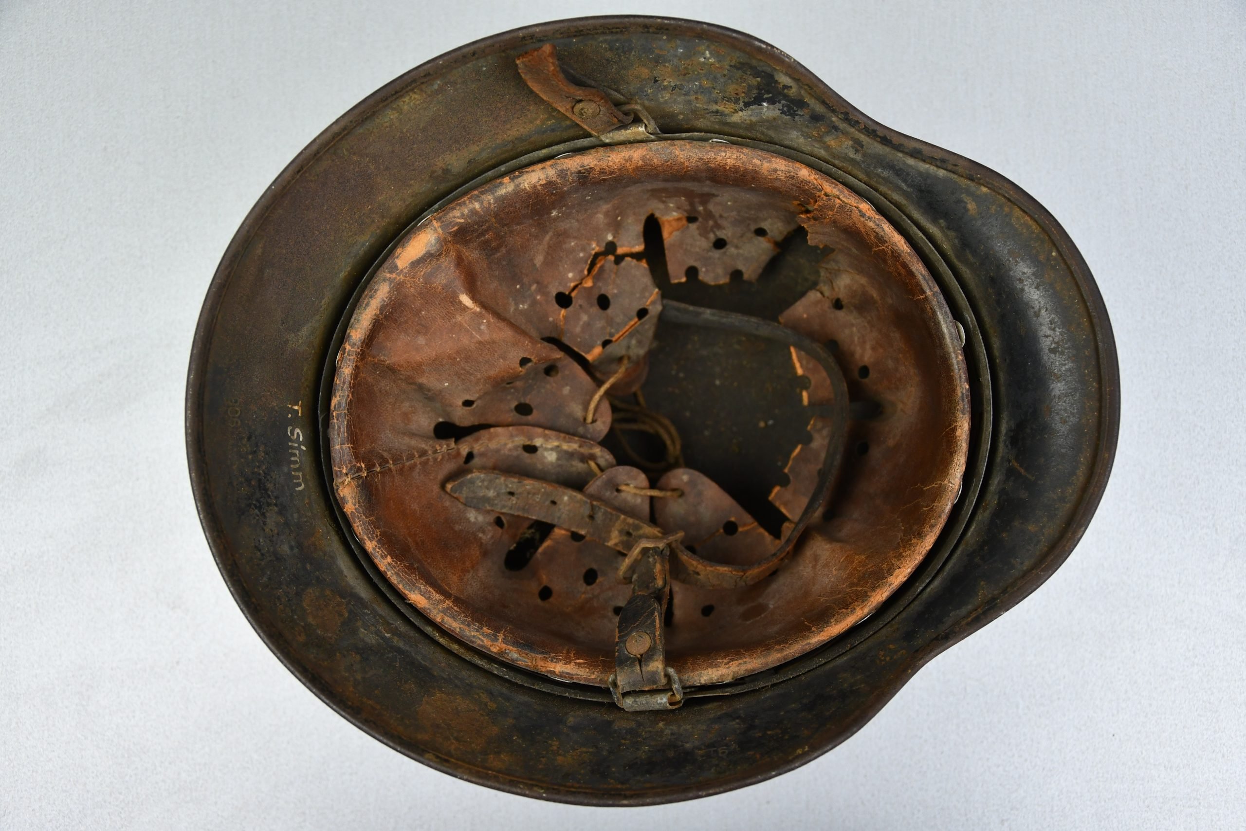 RARE M40 NSKK Motorgruppe-Luftwaffe single decal steel helmet ET64 — image 6