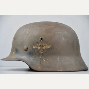 RARE M40 NSKK Motorgruppe-Luftwaffe single decal steel helmet ET64