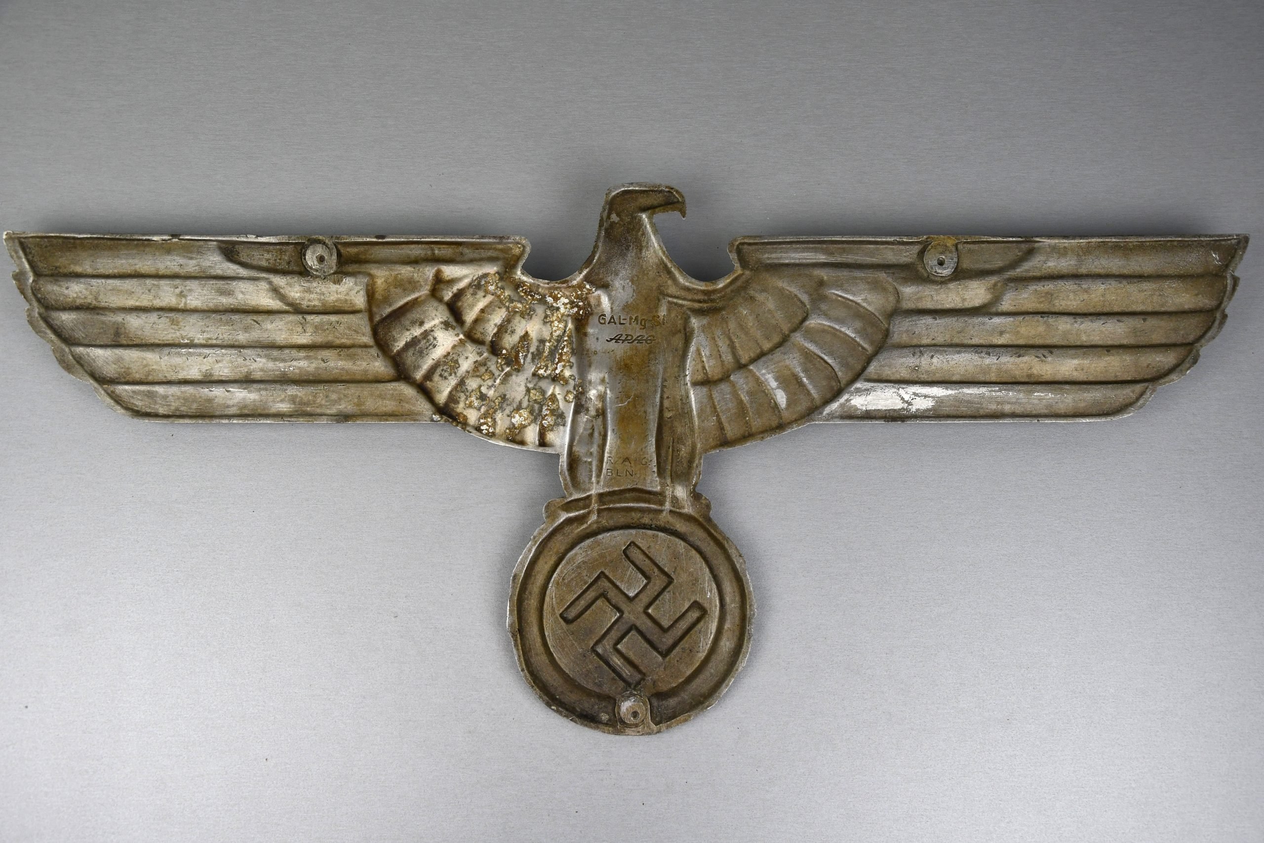 RARE Third Reich 'Reichsbahn' large railroad eagle '90cm' by Apag — image 2