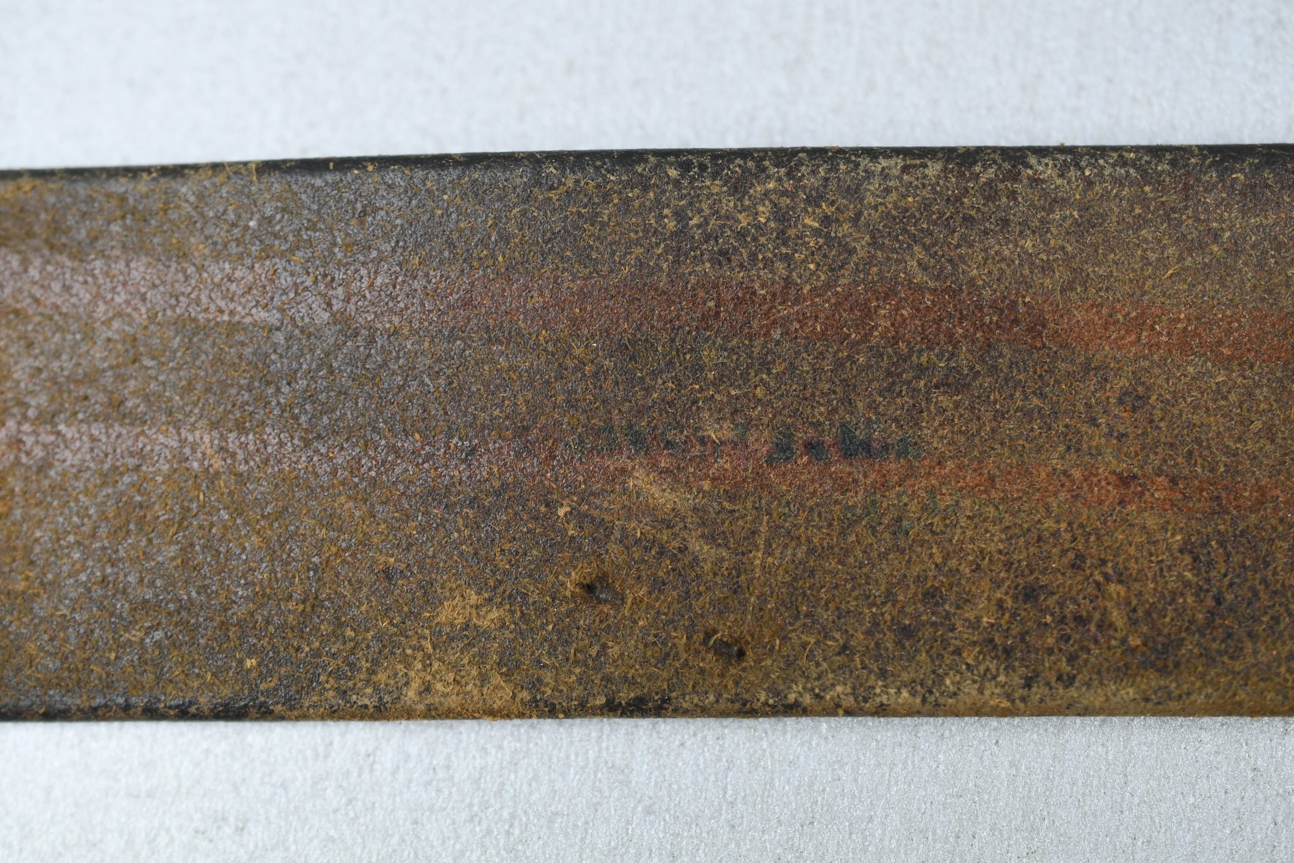 Black leather Wehrmacht officer 'Zweidorn' double claw — image 4