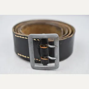 Black leather Wehrmacht officer 'Zweidorn' double claw