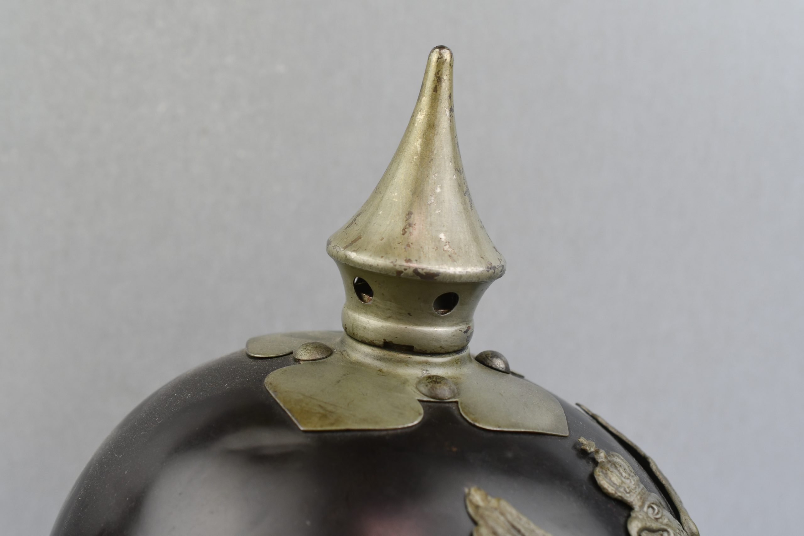 WW1 German Prussian M15 'Jäger Zu Pferde' enlisted steel spike helmet 1916 — image 10