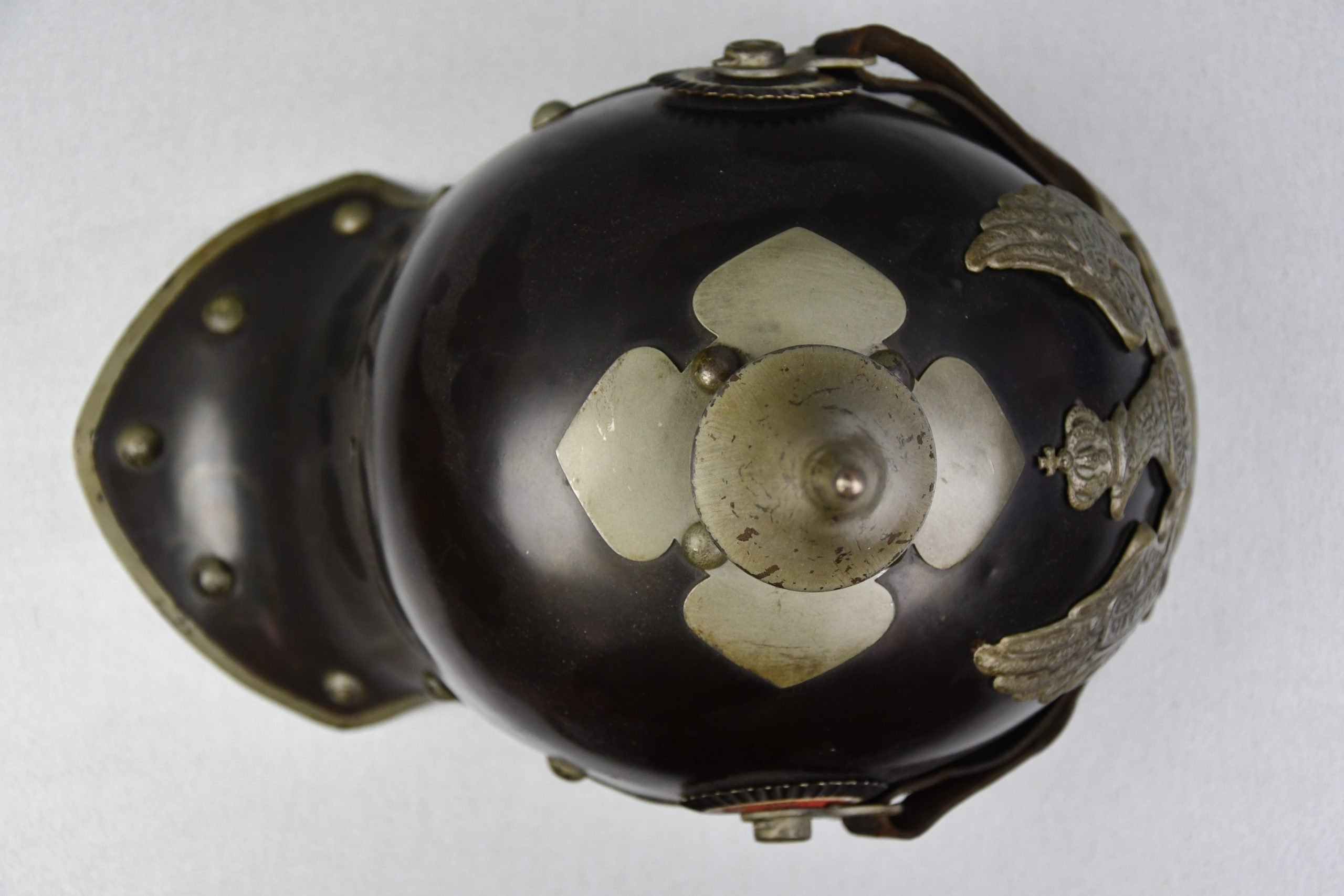 WW1 German Prussian M15 'Jäger Zu Pferde' enlisted steel spike helmet 1916 — image 11