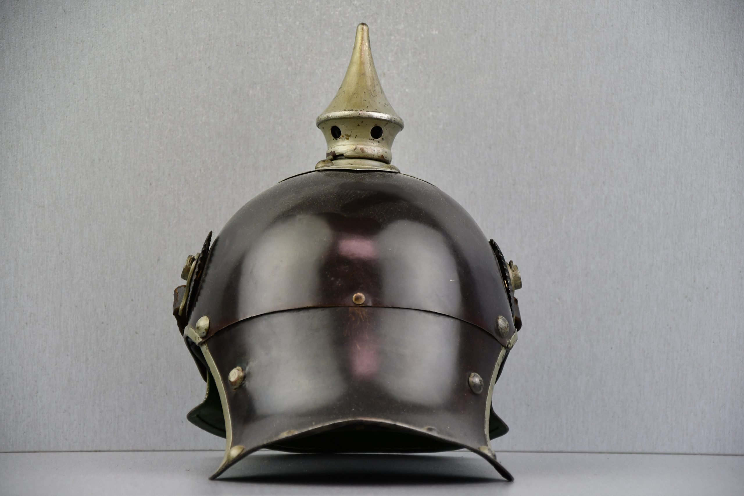 WW1 German Prussian M15 'Jäger Zu Pferde' enlisted steel spike helmet 1916 — image 3