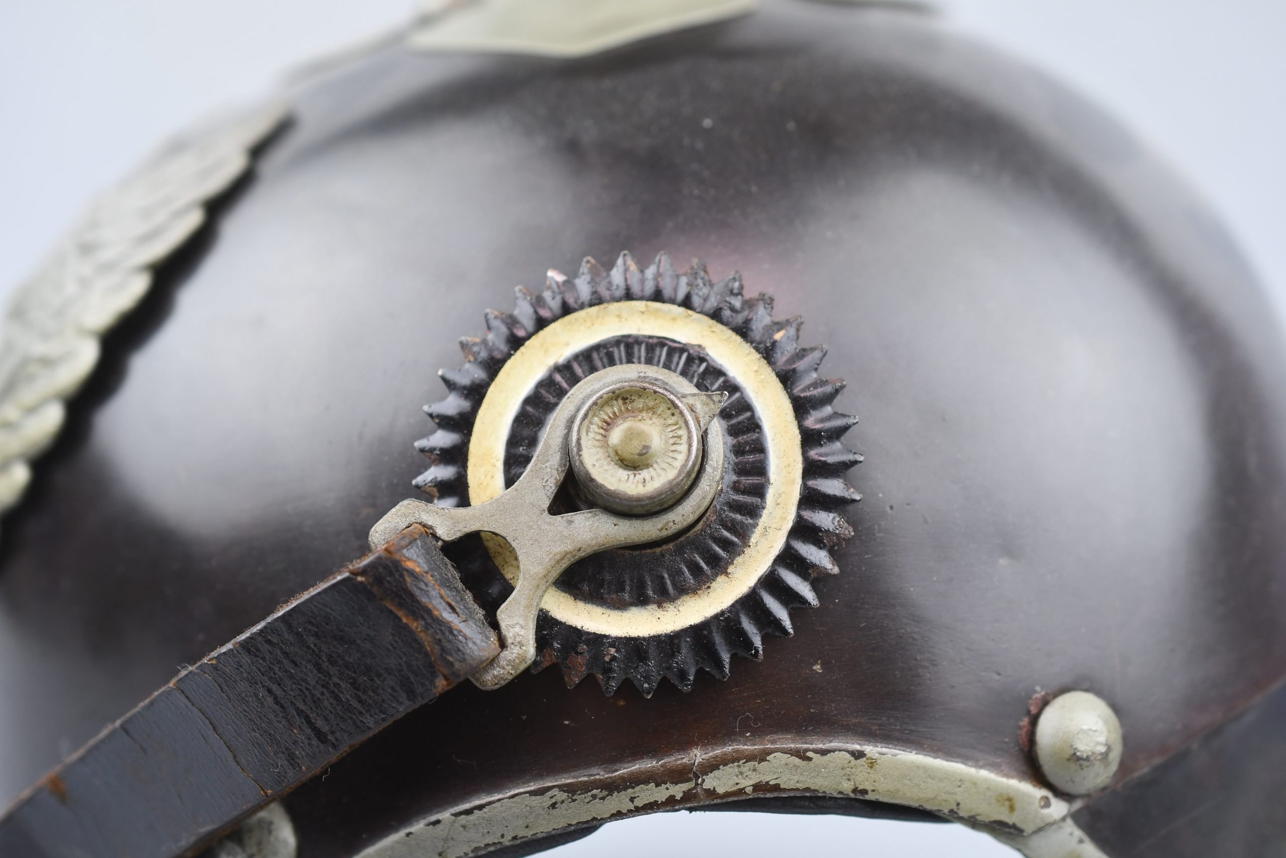 WW1 German Prussian M15 'Jäger Zu Pferde' enlisted steel spike helmet 1916 — image 8