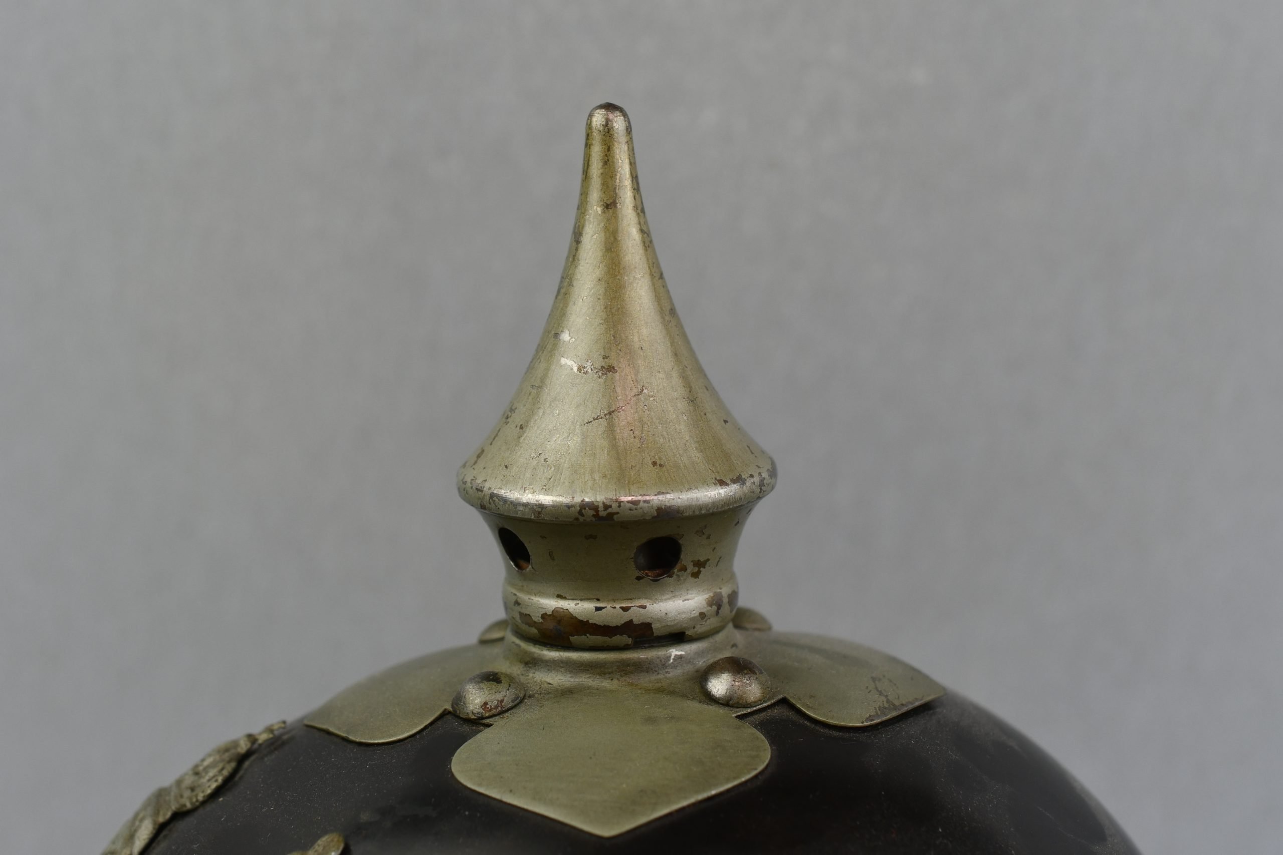 WW1 German Prussian M15 'Jäger Zu Pferde' enlisted steel spike helmet 1916 — image 9