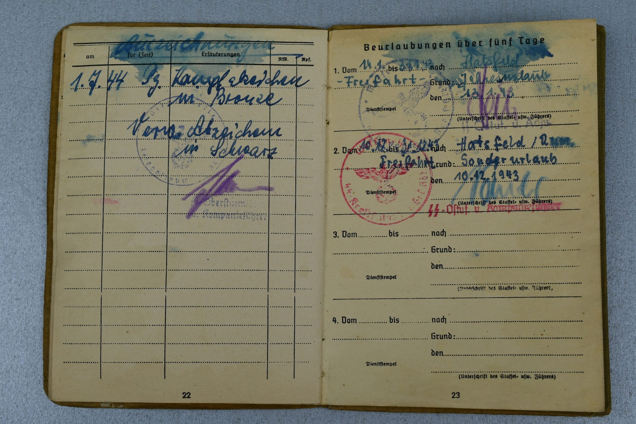 Waffen-SS Soldbuch Leibstandarte Adolf Hitler – Frundsberg – Normandy – Market Garden — image 11