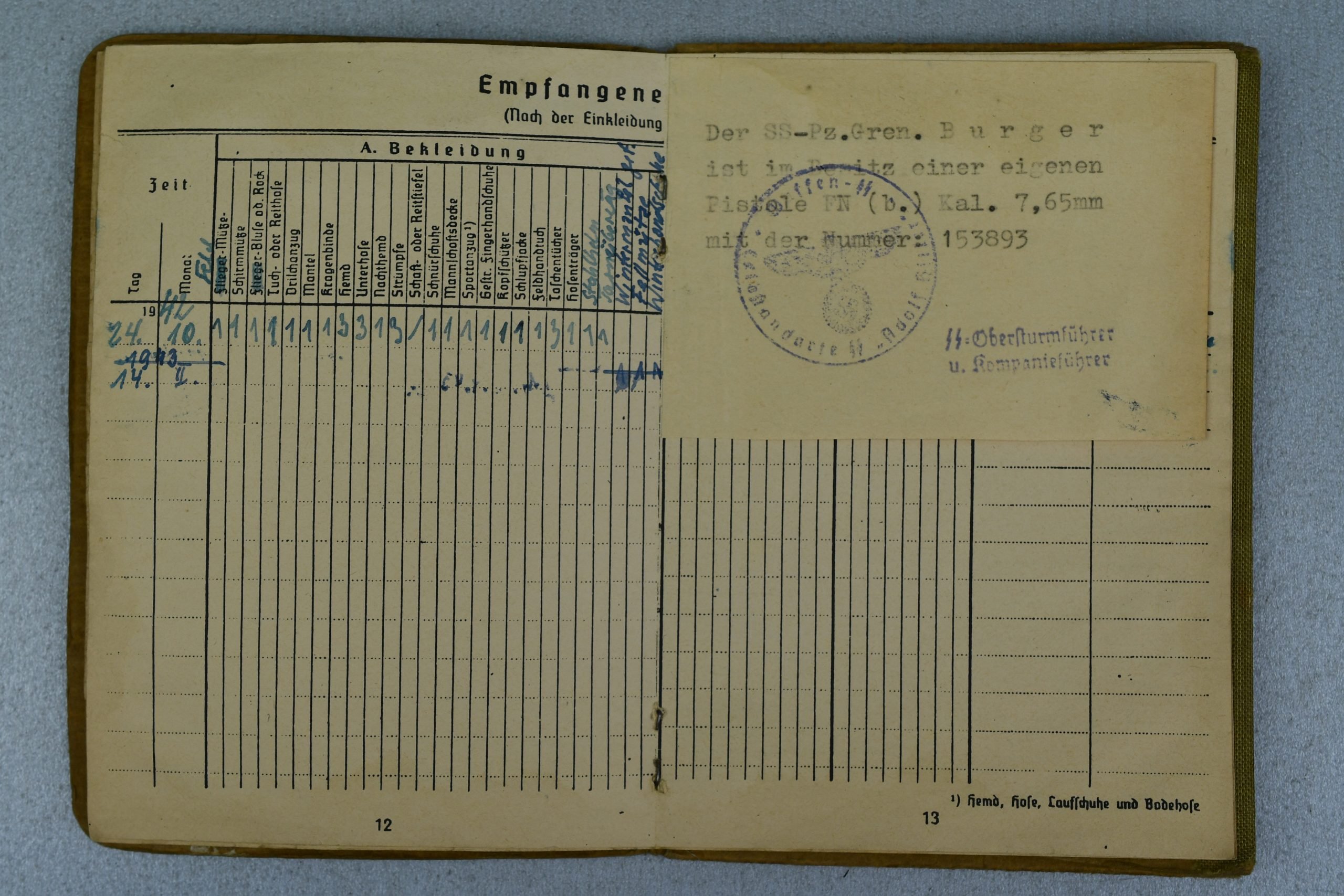 Waffen-SS Soldbuch Leibstandarte Adolf Hitler – Frundsberg – Normandy – Market Garden — image 7