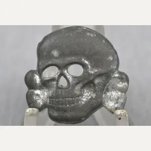 SS visor cap skull 'Totenkopf' by E.W. Assmann & Sohne