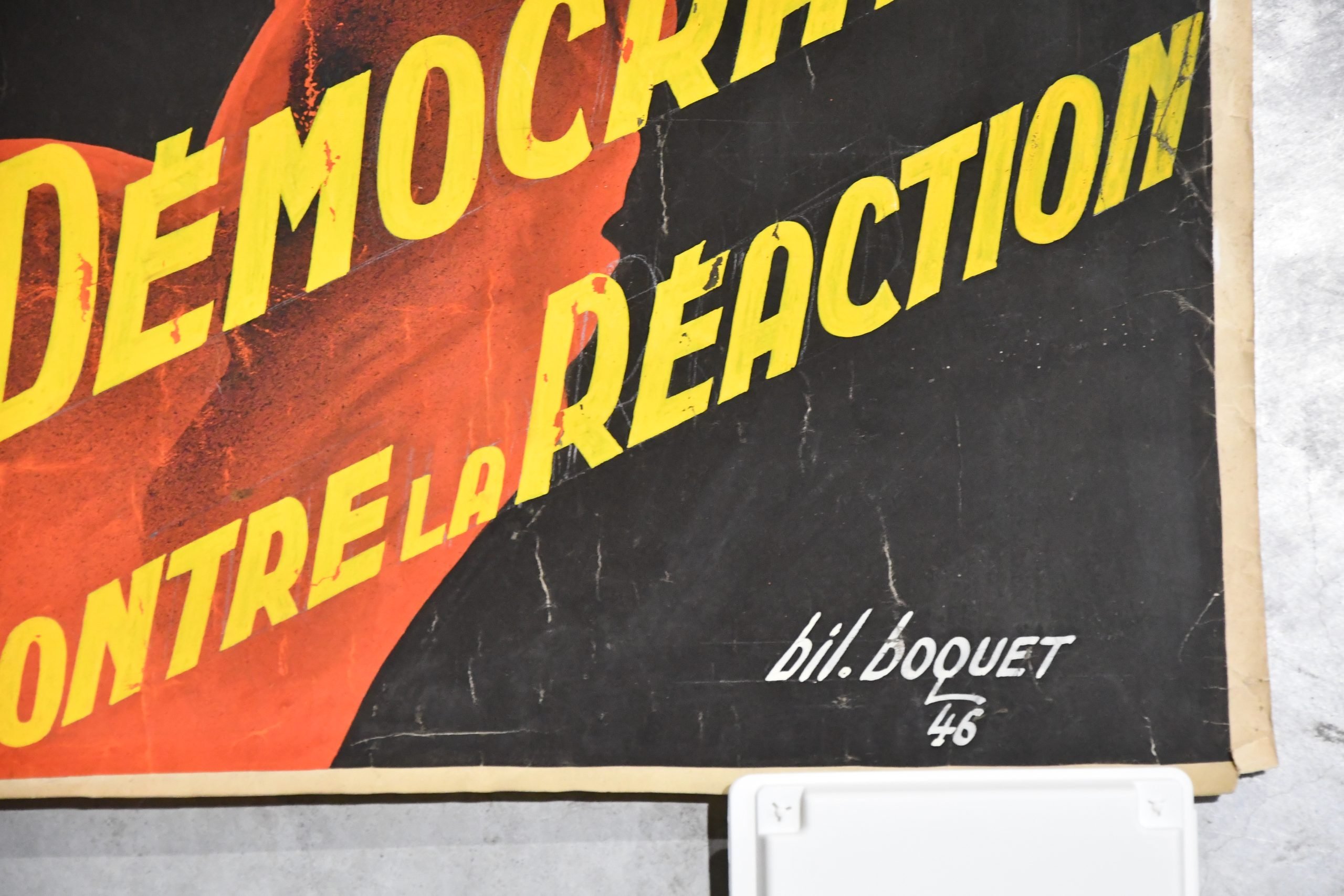 Large Belgian Political Poster 'Votez Communiste' – Artist Bill Bouquet – 1946 – 100 × 65 — image 3