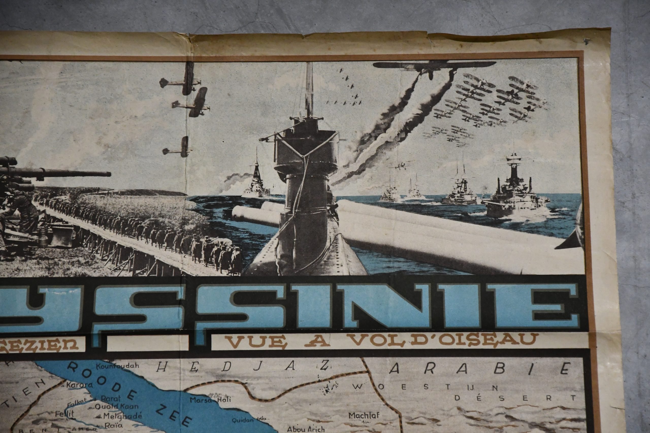 Poster 'Italian Invasion of Abyssinia' 1930's 100 × 65 — image 4