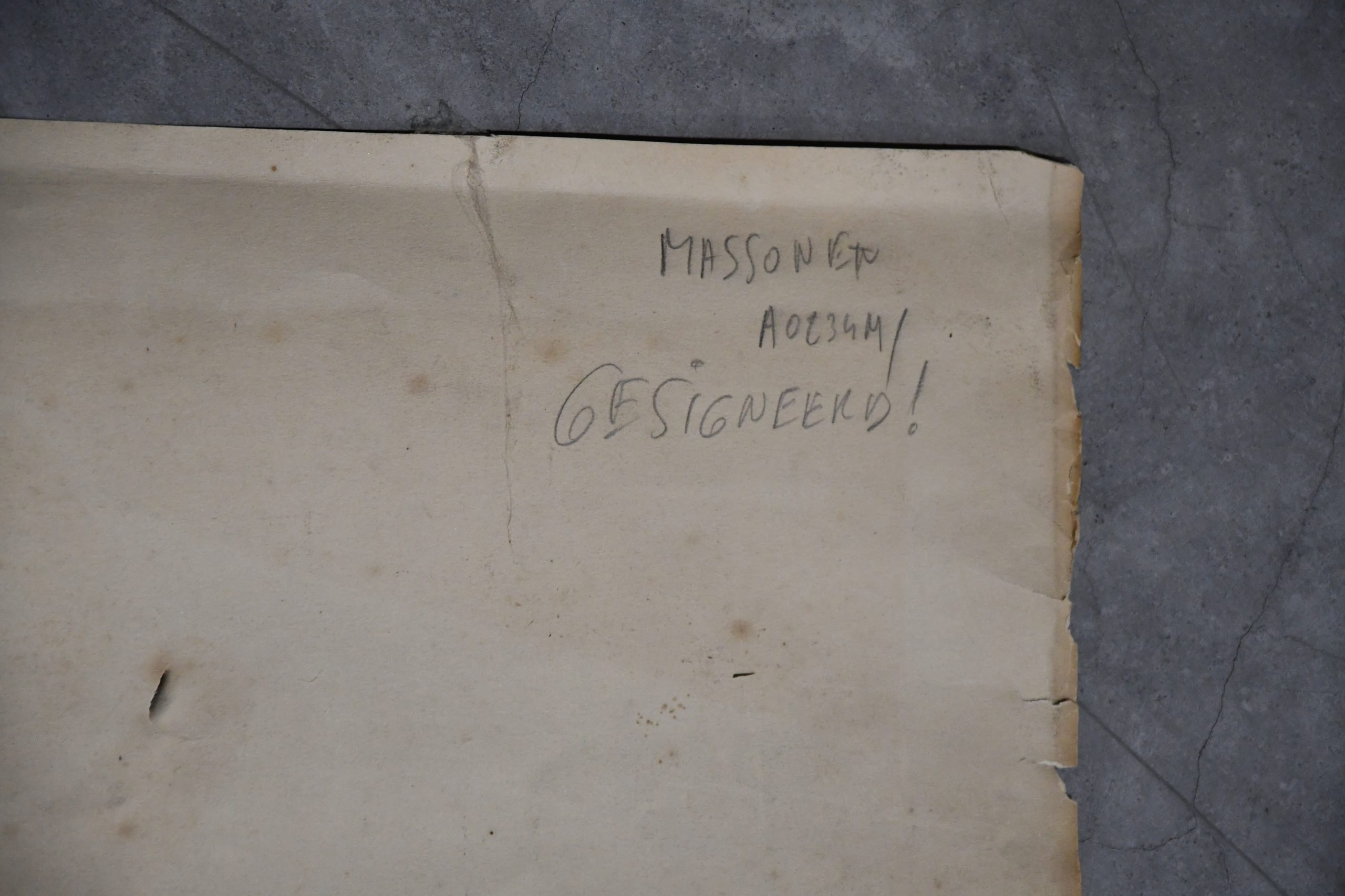 Large Original WWI Allied Soldiers Charcoal Drawing – Signed – 125 × 85 — image 7