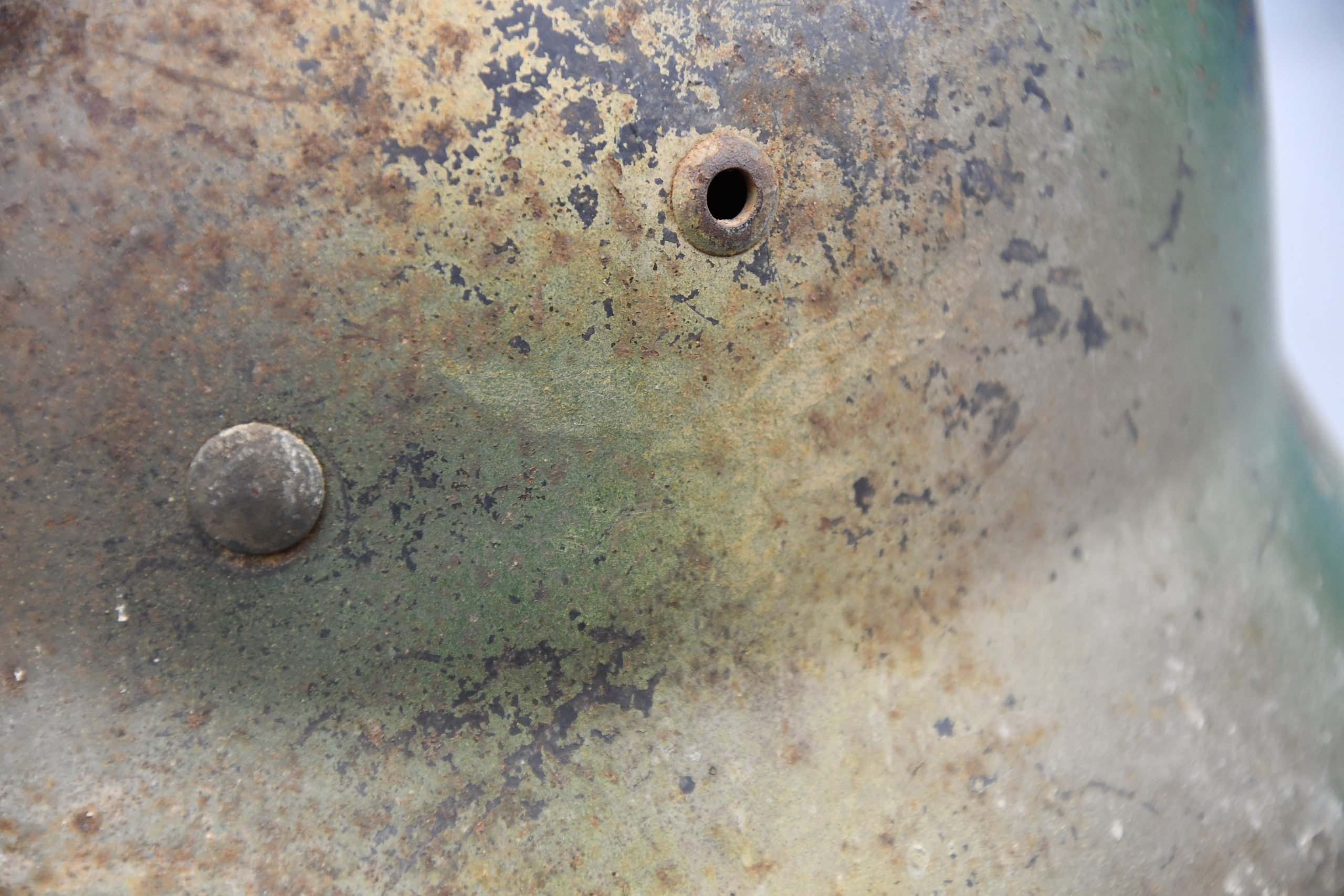 M35 Luftwaffe two tone 'Normandy' camouflage helmet Q62 — image 12