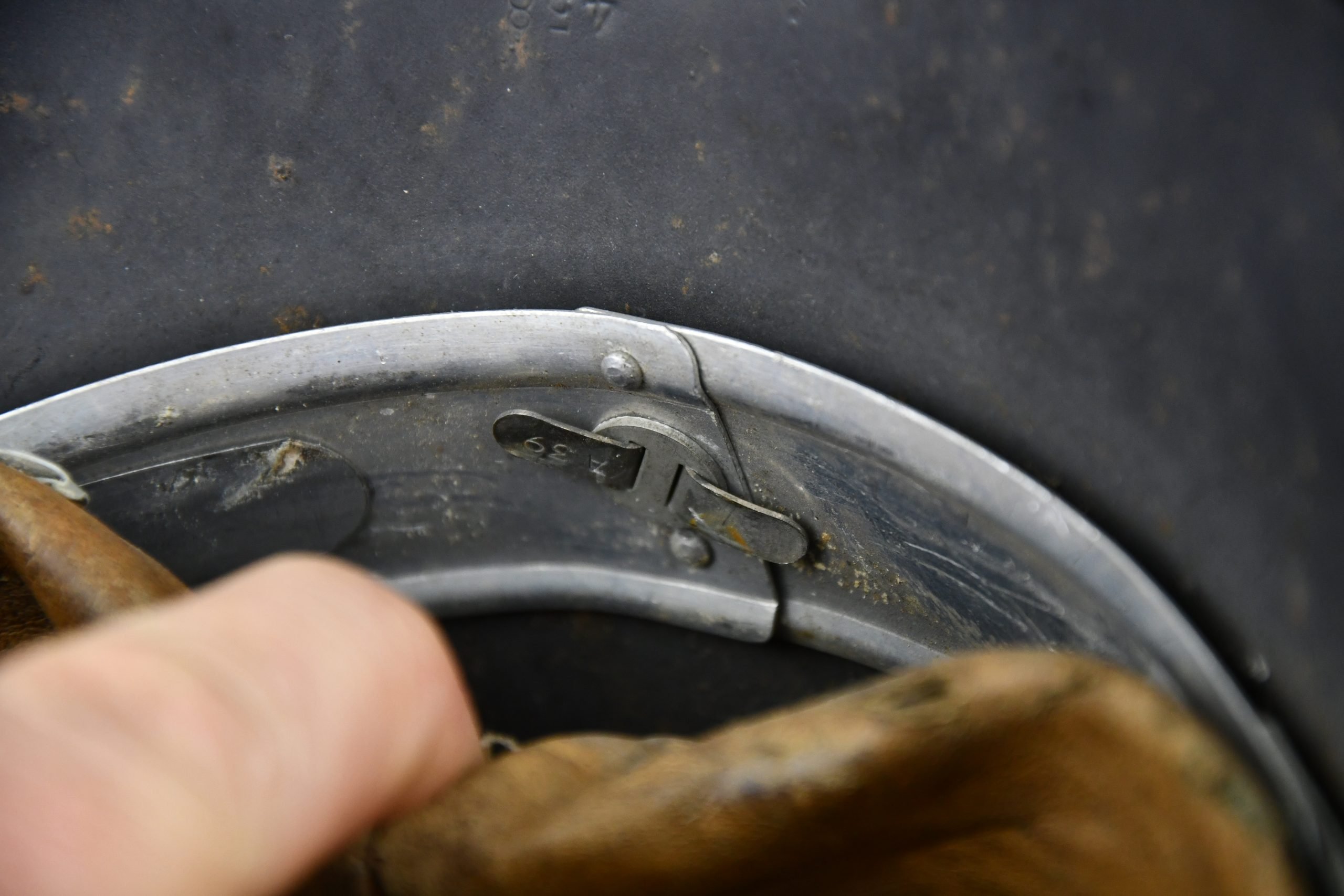 M35 Luftwaffe two tone 'Normandy' camouflage helmet Q62 — image 29