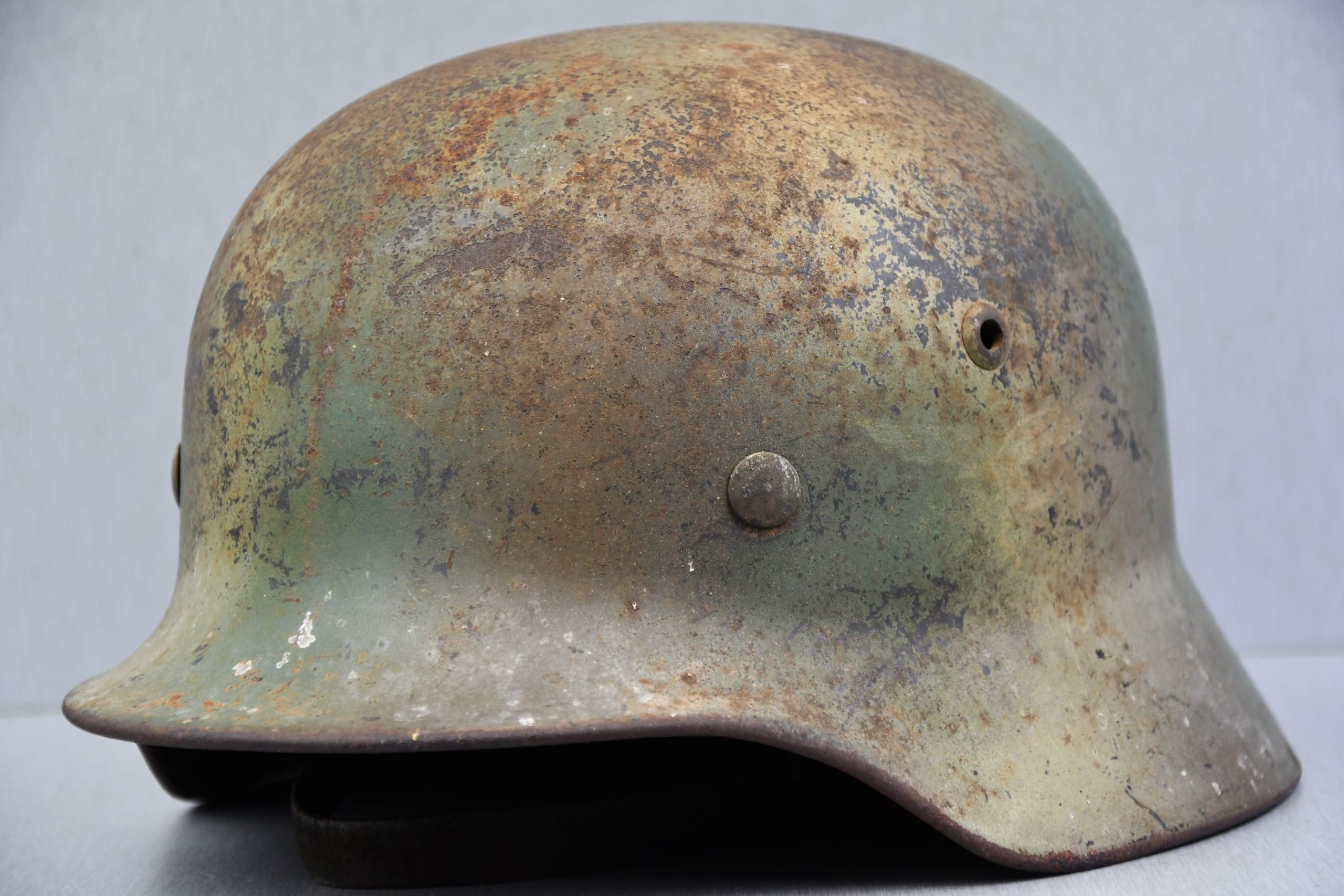 M35 Luftwaffe two tone 'Normandy' camouflage helmet Q62 — image 3
