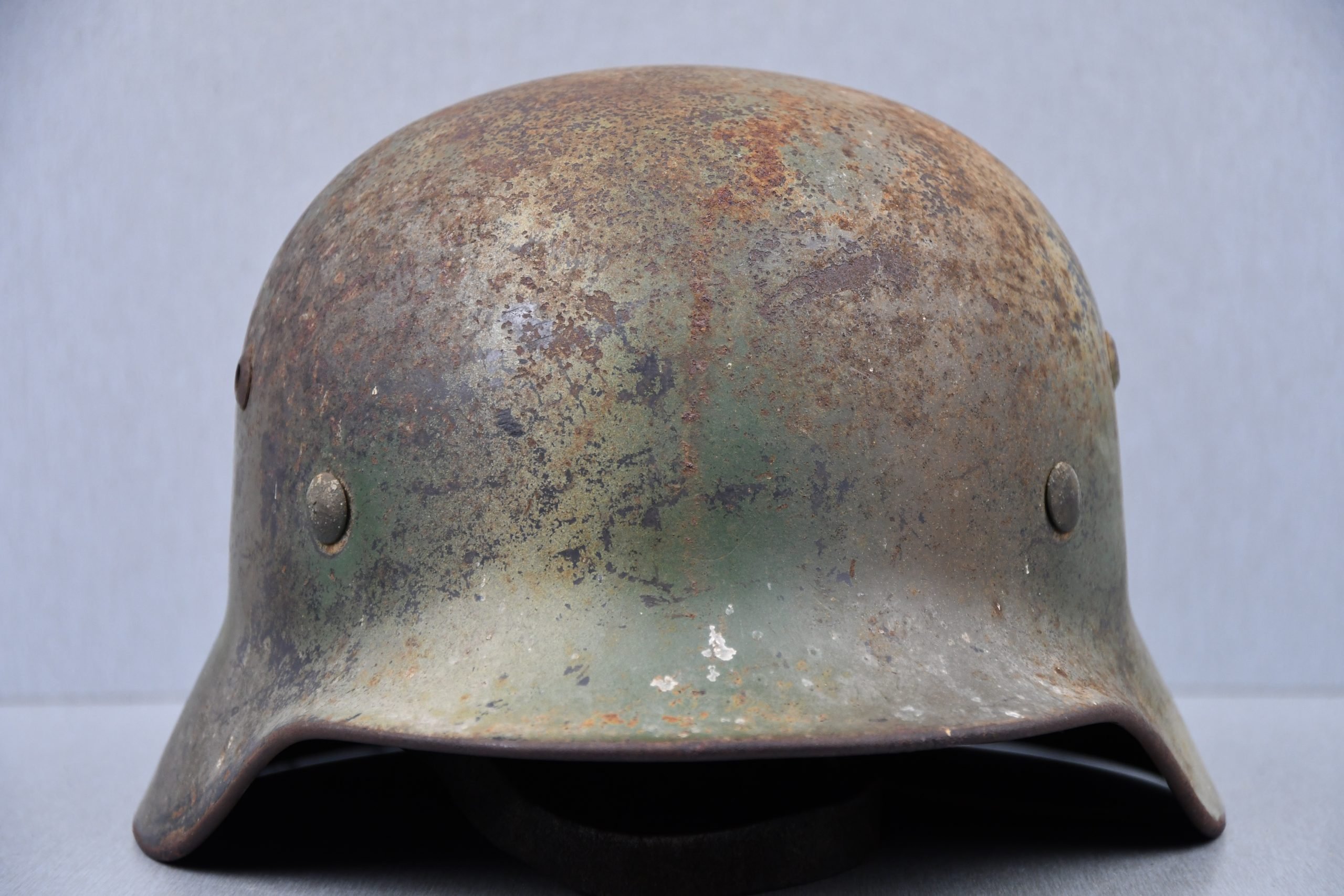M35 Luftwaffe two tone 'Normandy' camouflage helmet Q62 — image 4