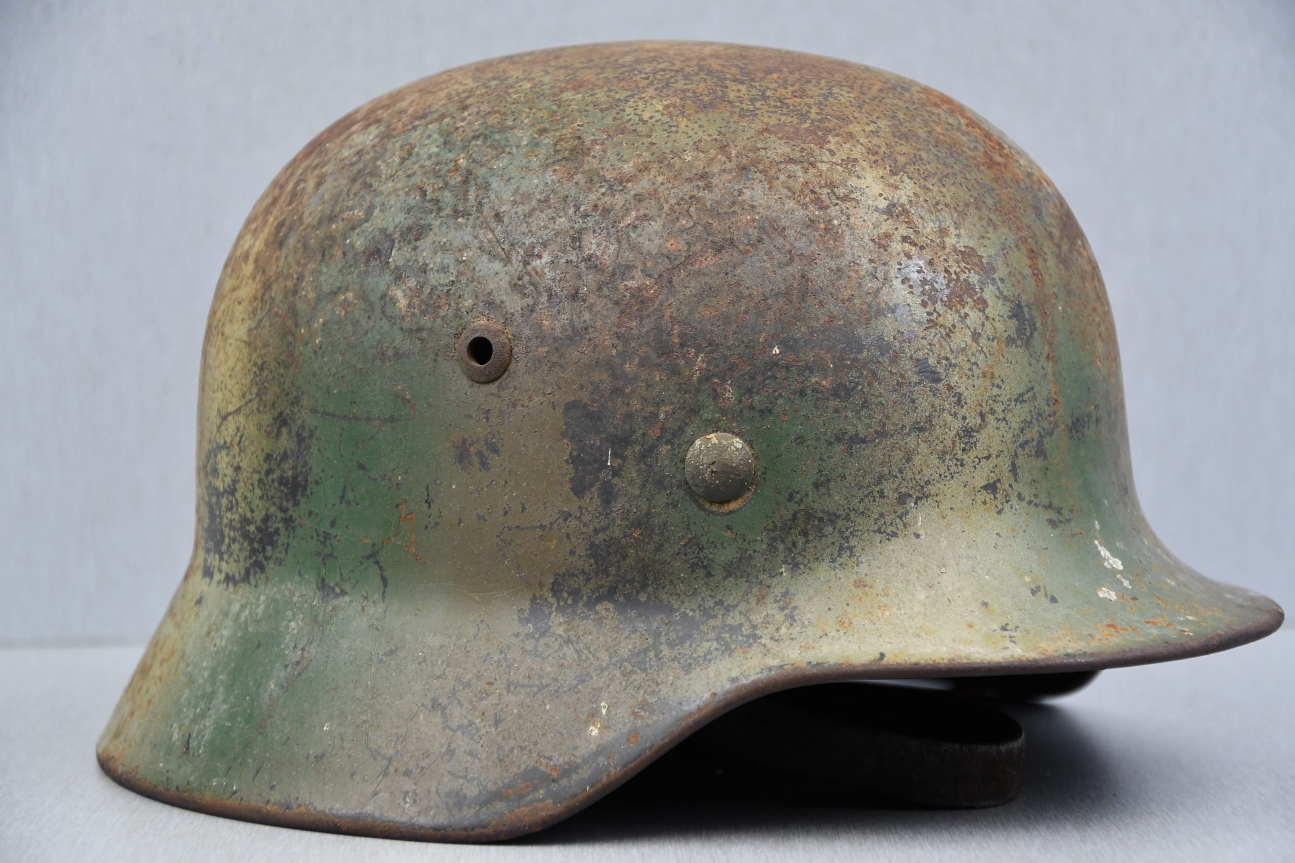 M35 Luftwaffe two tone 'Normandy' camouflage helmet Q62 — image 5