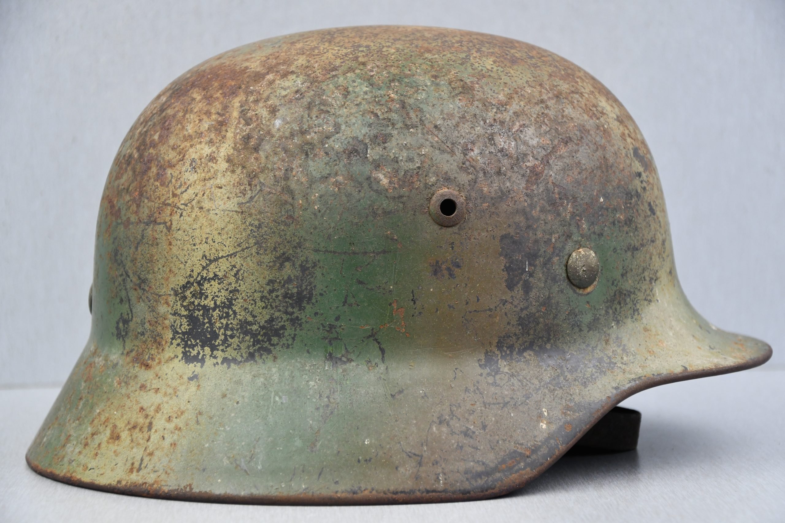 M35 Luftwaffe two tone 'Normandy' camouflage helmet Q62 — image 6