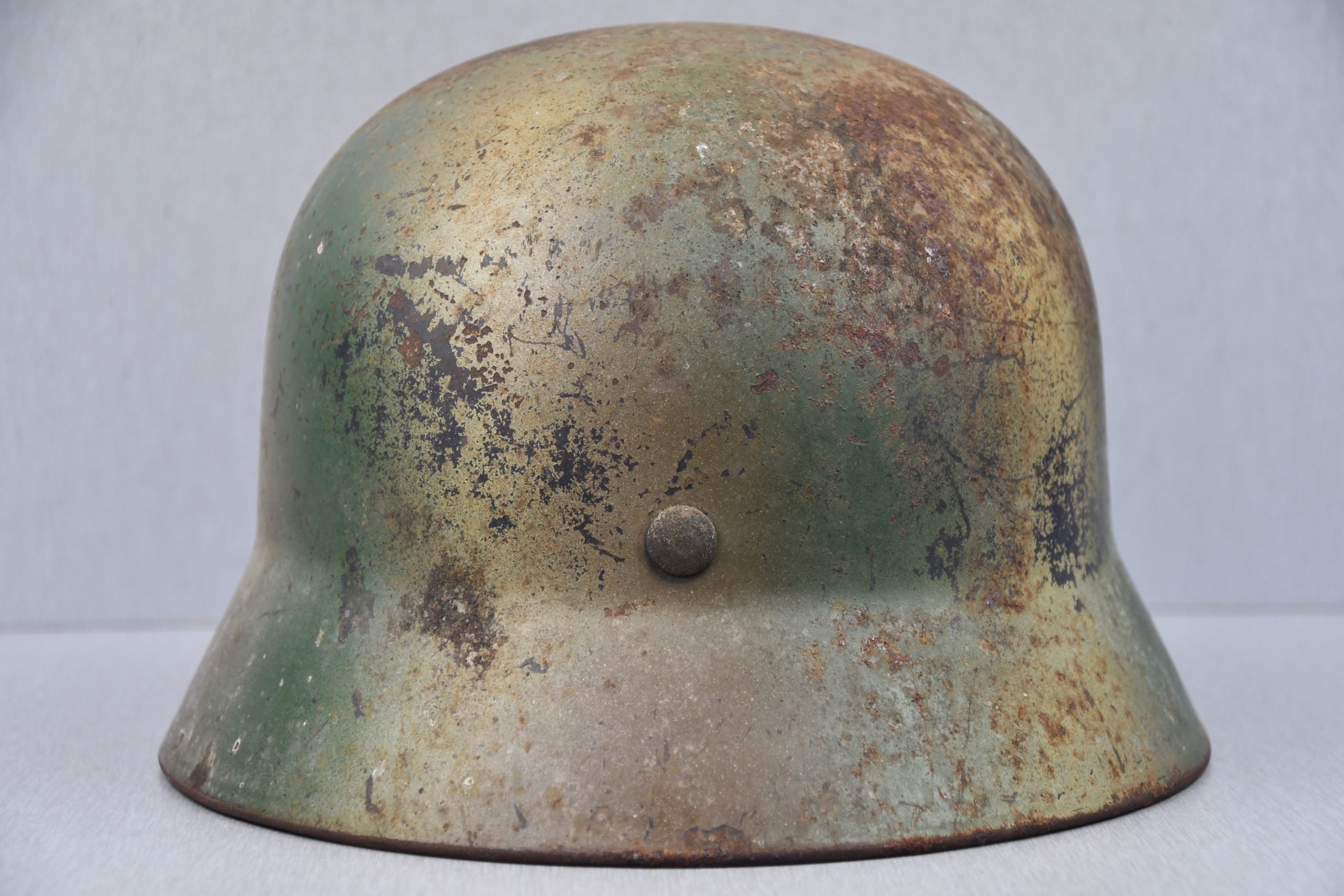 M35 Luftwaffe two tone 'Normandy' camouflage helmet Q62 — image 8