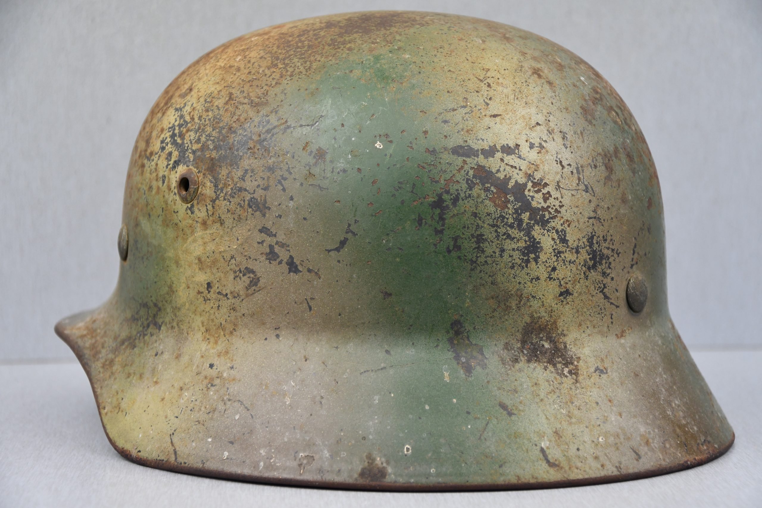 M35 Luftwaffe two tone 'Normandy' camouflage helmet Q62 — image 9