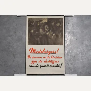 WW2 Dutch poster aimed at discouraging participation in the black …