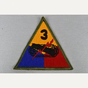 US WWII 3rd Armored Division shoulder patch