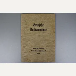 Hardcover book Deutsche Soldatenmale, published by the Volksbund Deutsche Kriegsgräberfürsorge …
