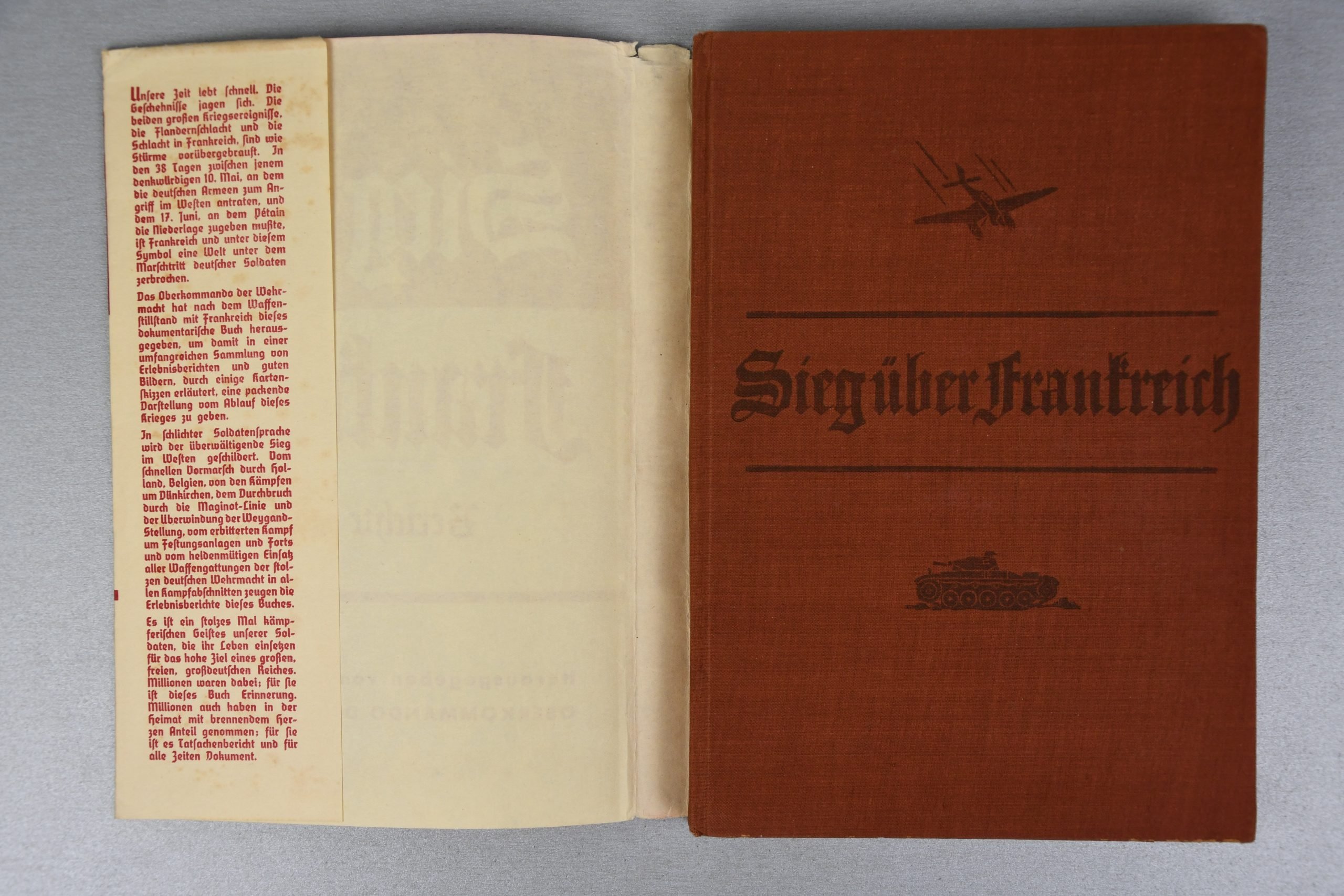 Hardcover book Sieg über Frankreich – Berichte und Bilder by the Oberkommando der Wehrmacht. — image 10