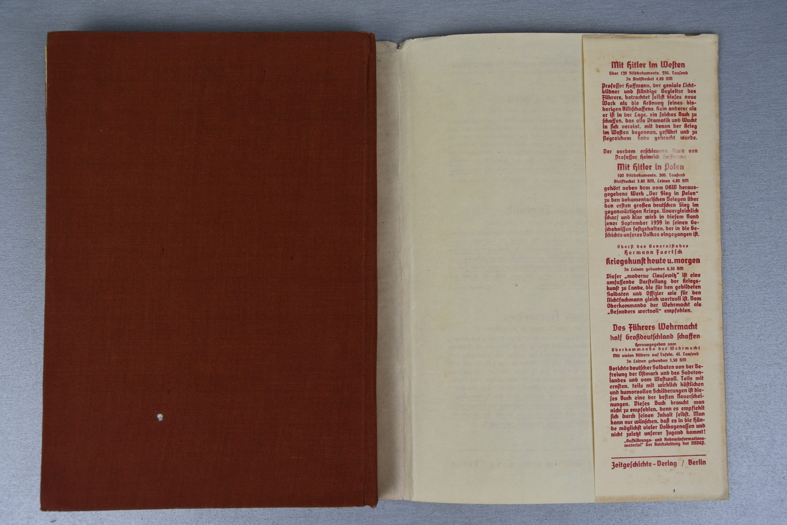Hardcover book Sieg über Frankreich – Berichte und Bilder by the Oberkommando der Wehrmacht. — image 8