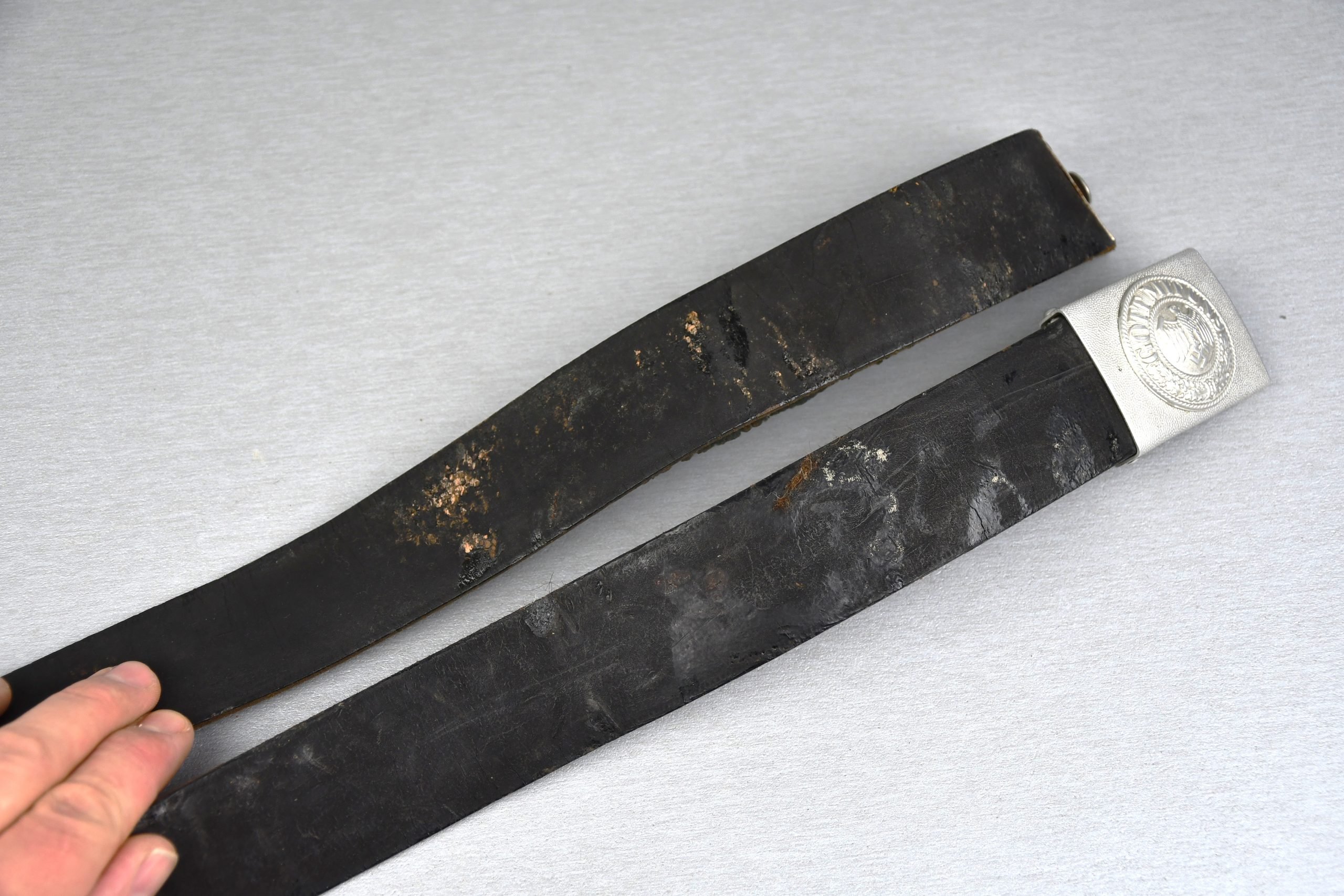 Army (Heer) lacquered parade belt with buckle — image 3