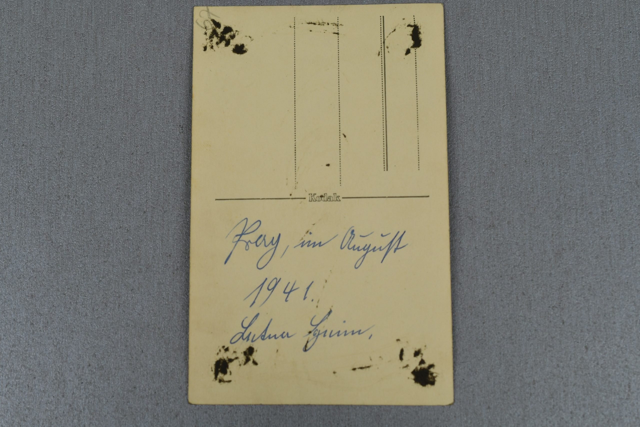 Polizei portrait photograph with double decal steel helmet 13 x 8 — image 3